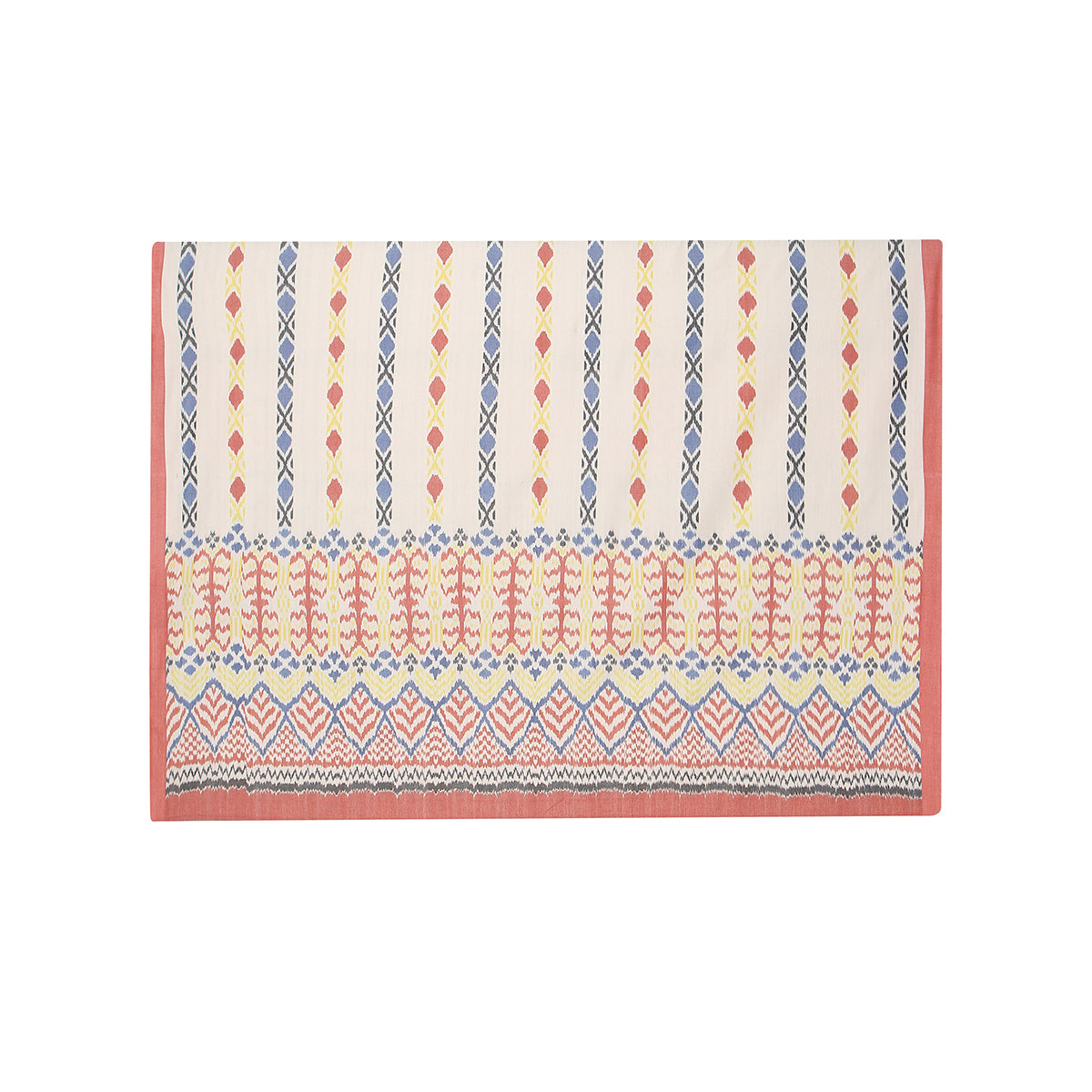 Zohra Warp Ikat CottonBed Cover