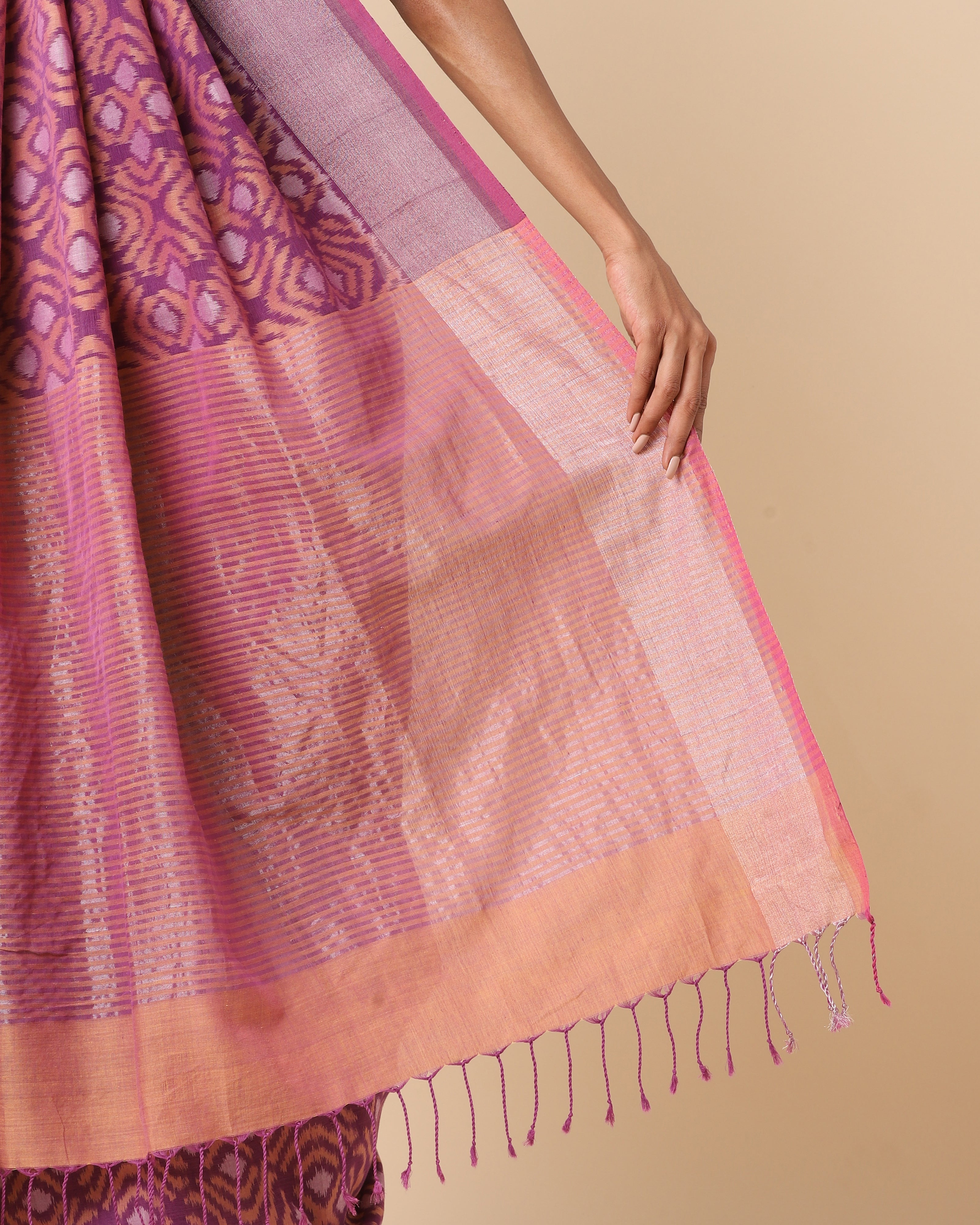 Ishana Weft Ikat Cotton Saree