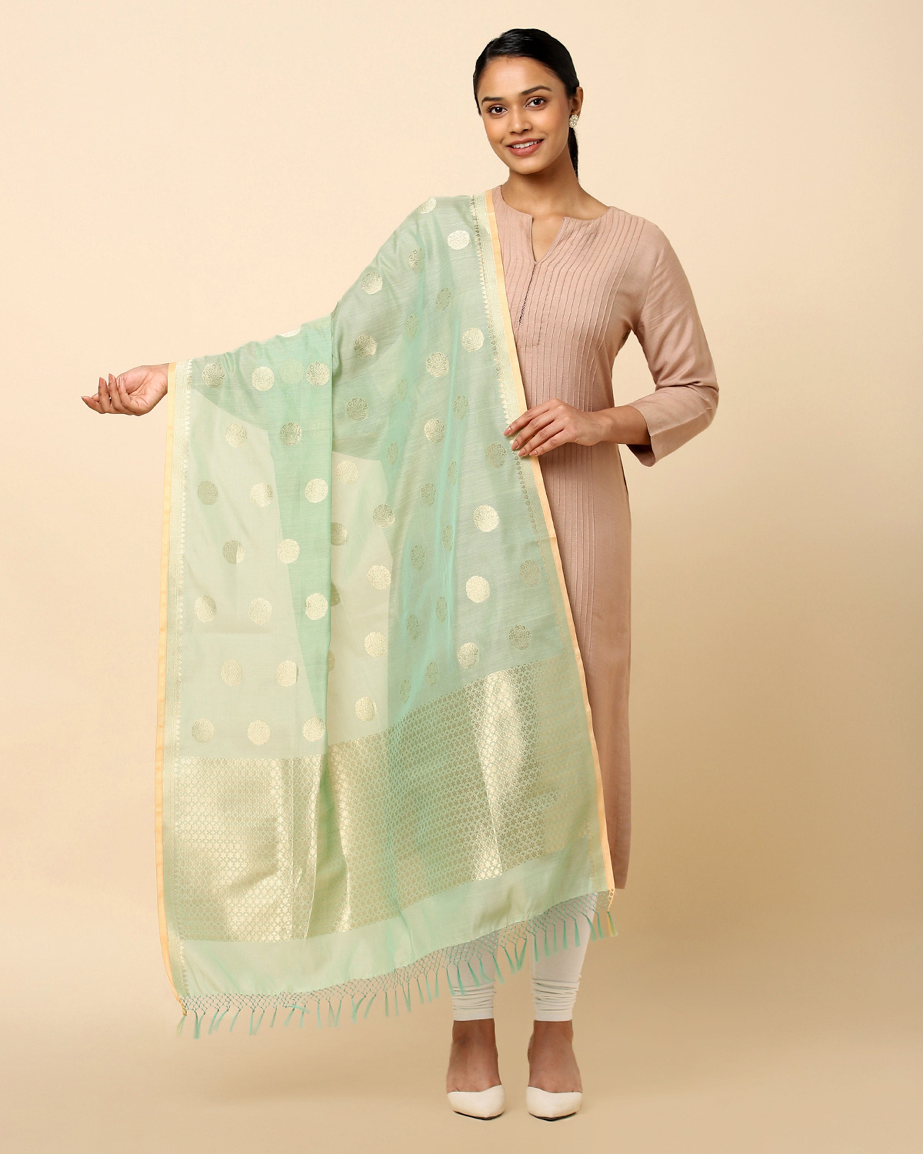 Bhairavi Kadwa Silk Cotton Dupatta