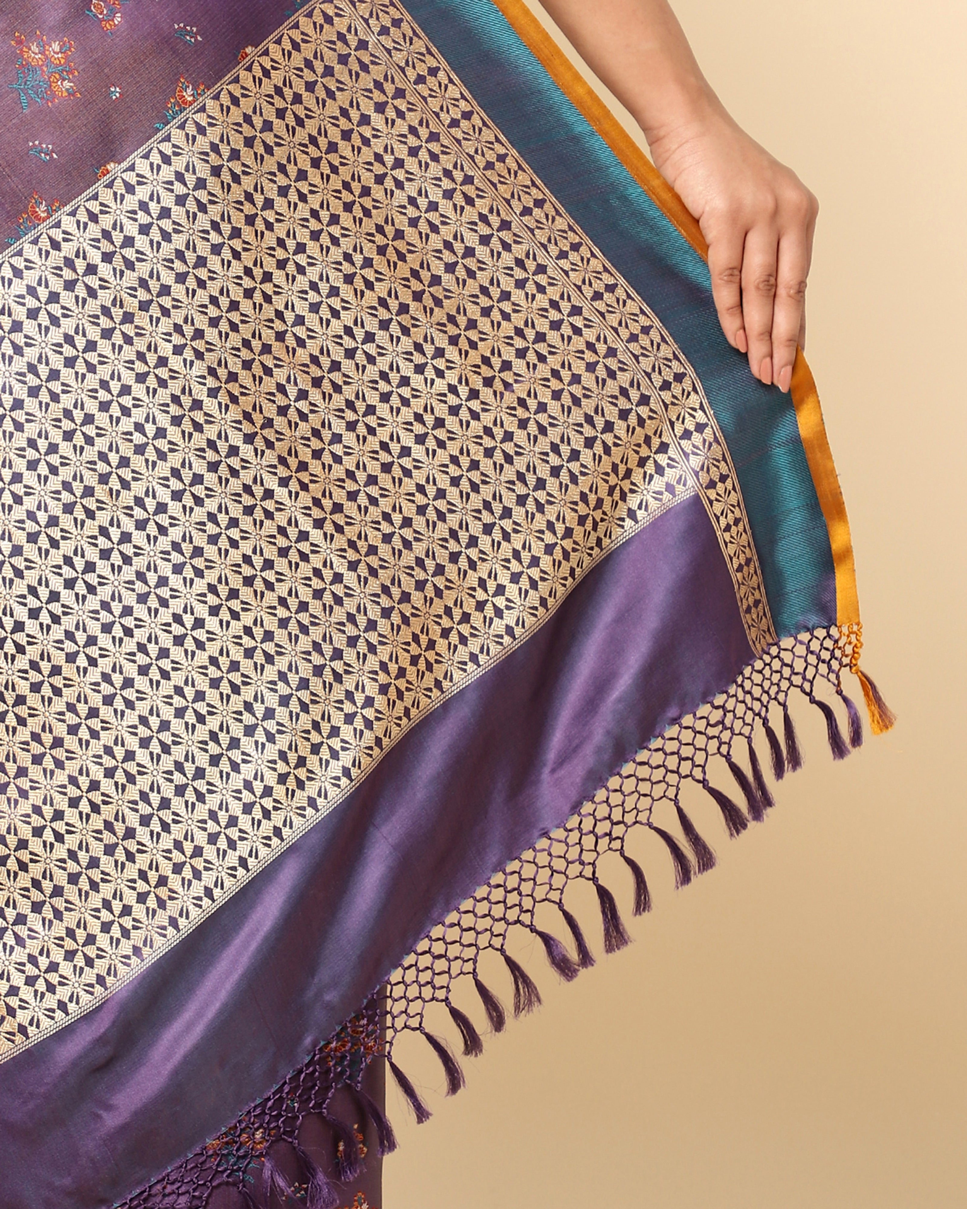 Eden Tanchoi and Kadwa Silk Saree