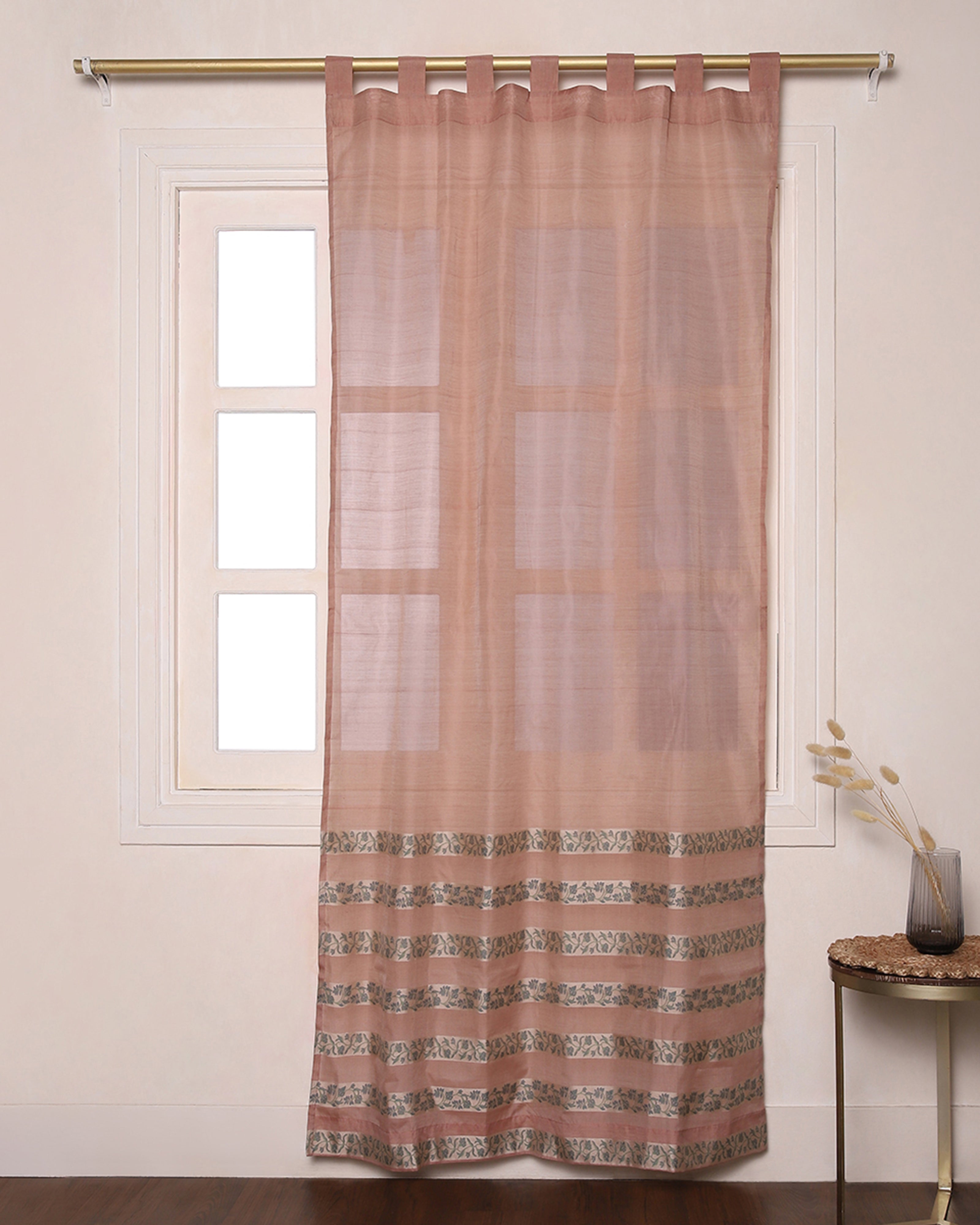 Kayal Cutwork Silk Cotton Curtain