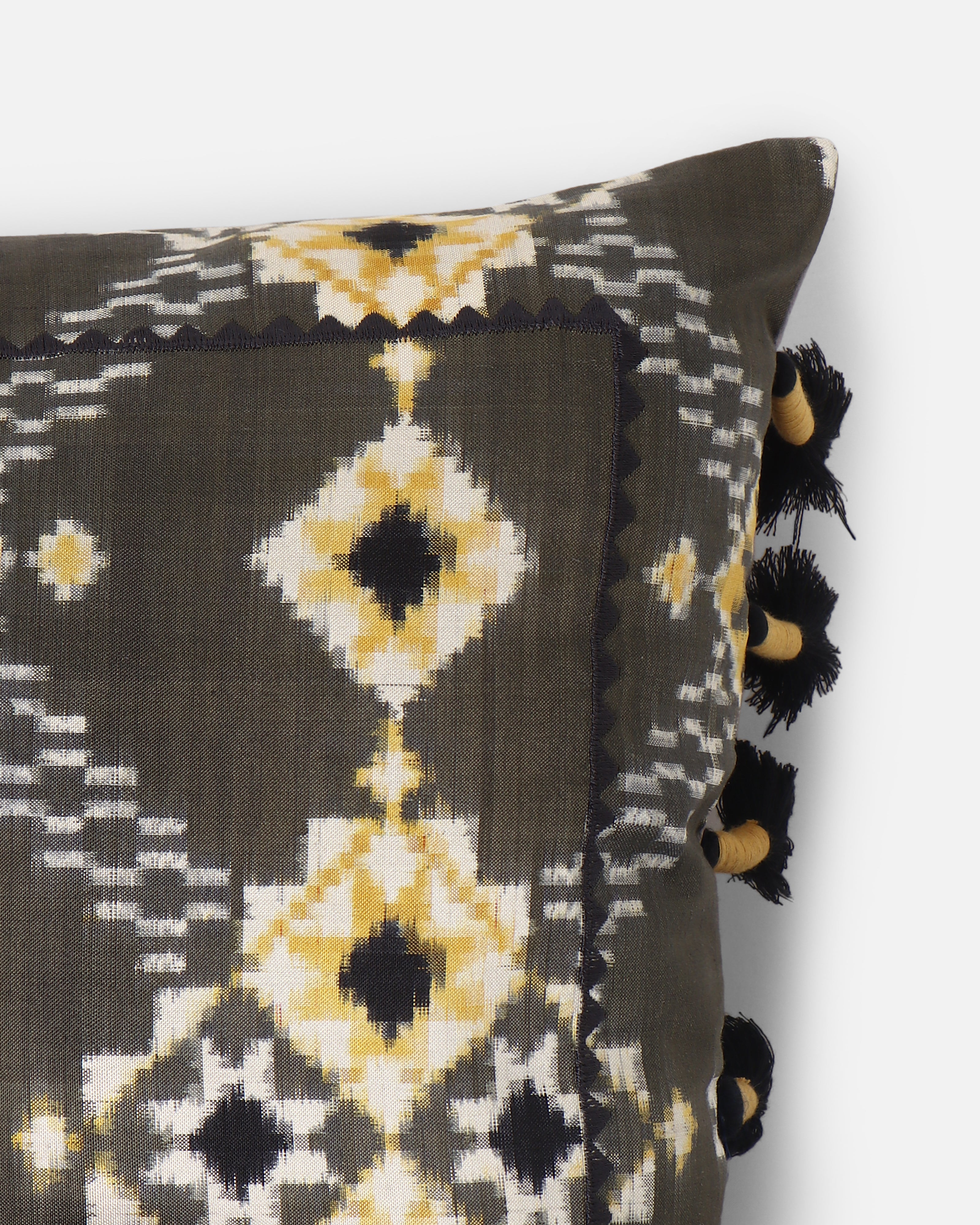 Stefan Double Ikat Silk Cushion Cover