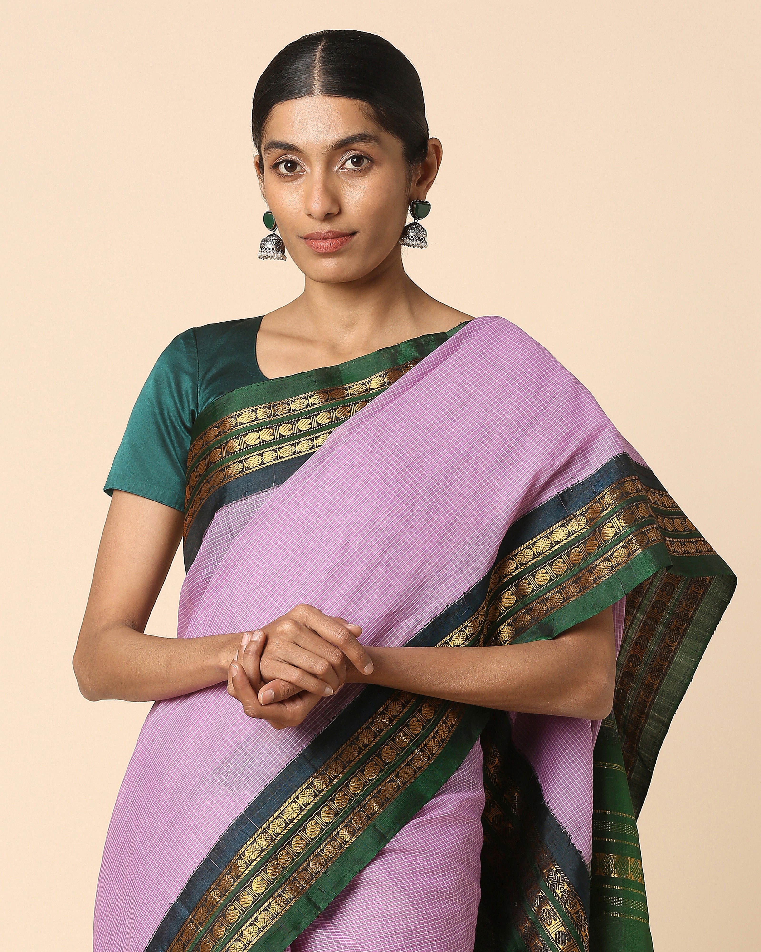 Siddra Gadwal Kuttu Weave Cotton Silk Saree