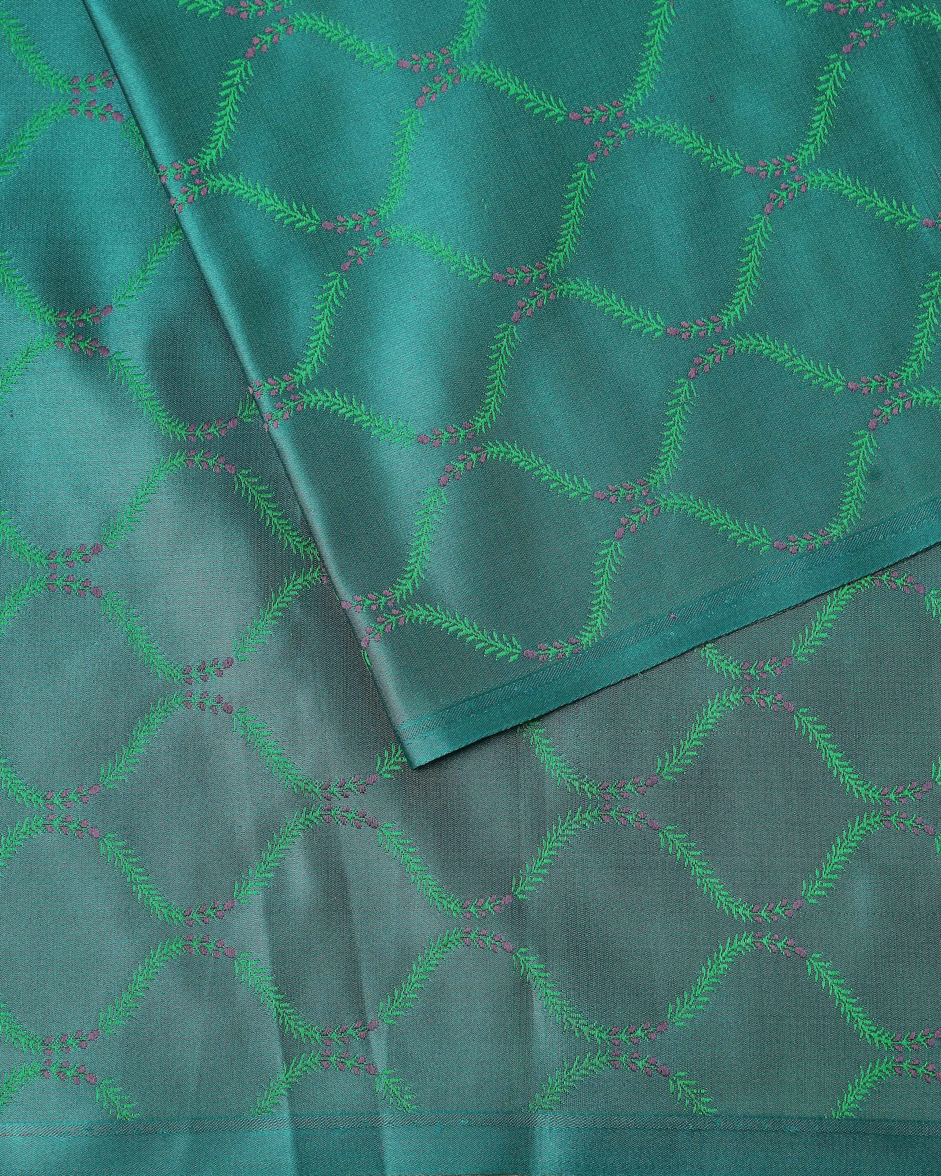 Maham Gadwal Kuttu Weave Cotton Silk Saree