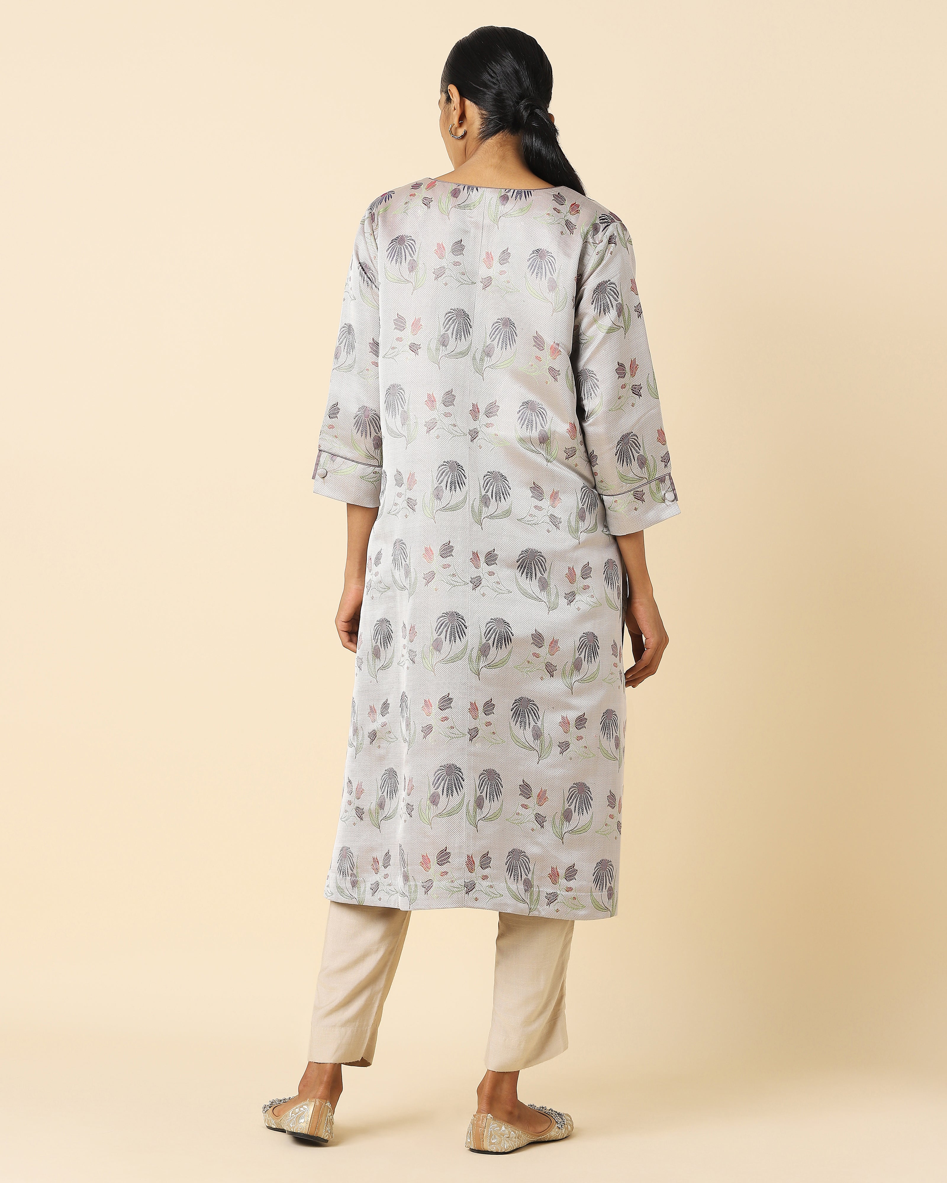 Camara Banarasi Tanchoi Silk Women's Kurta