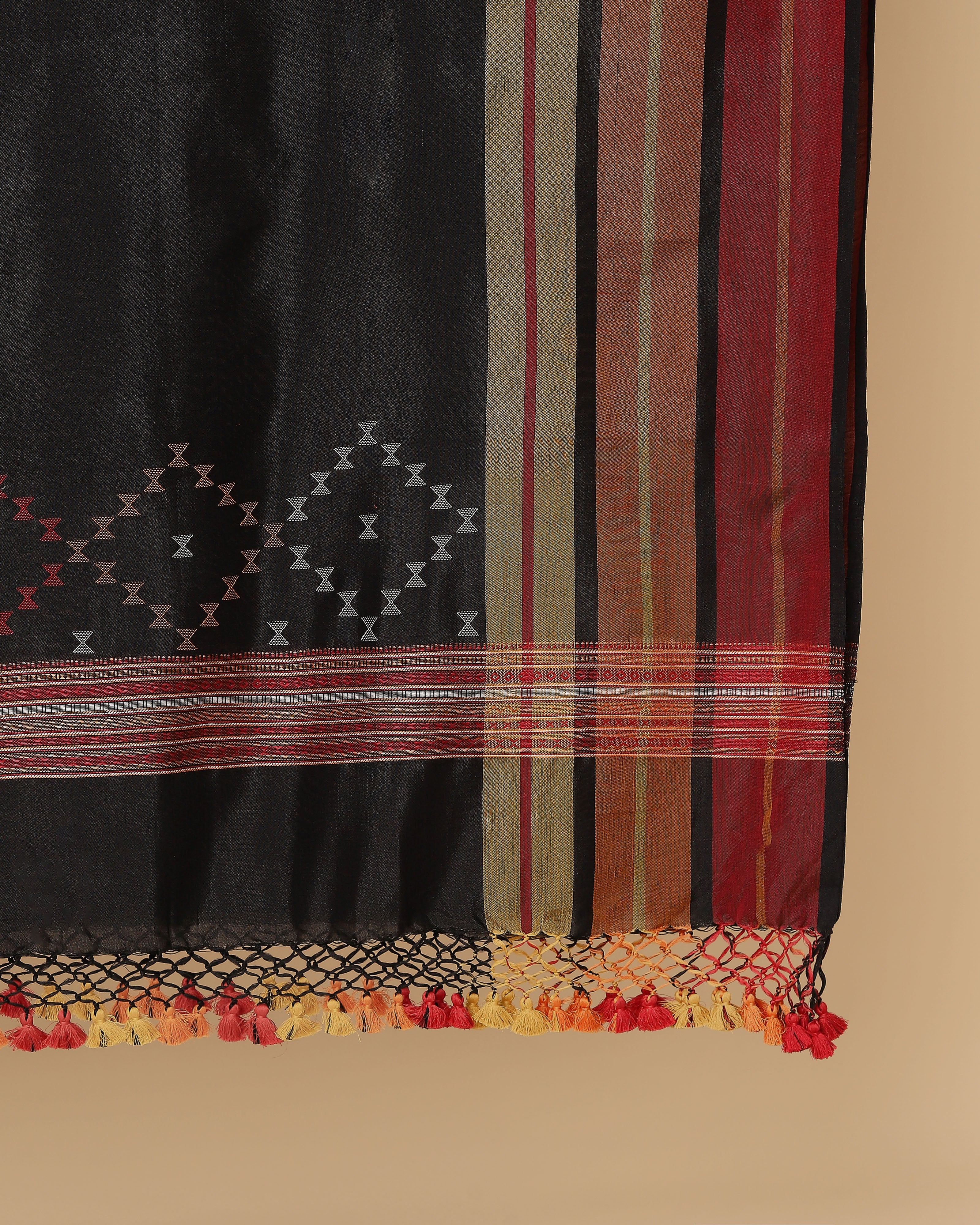 Kalei Bhujodi Extra Weft Cotton Silk Dupatta