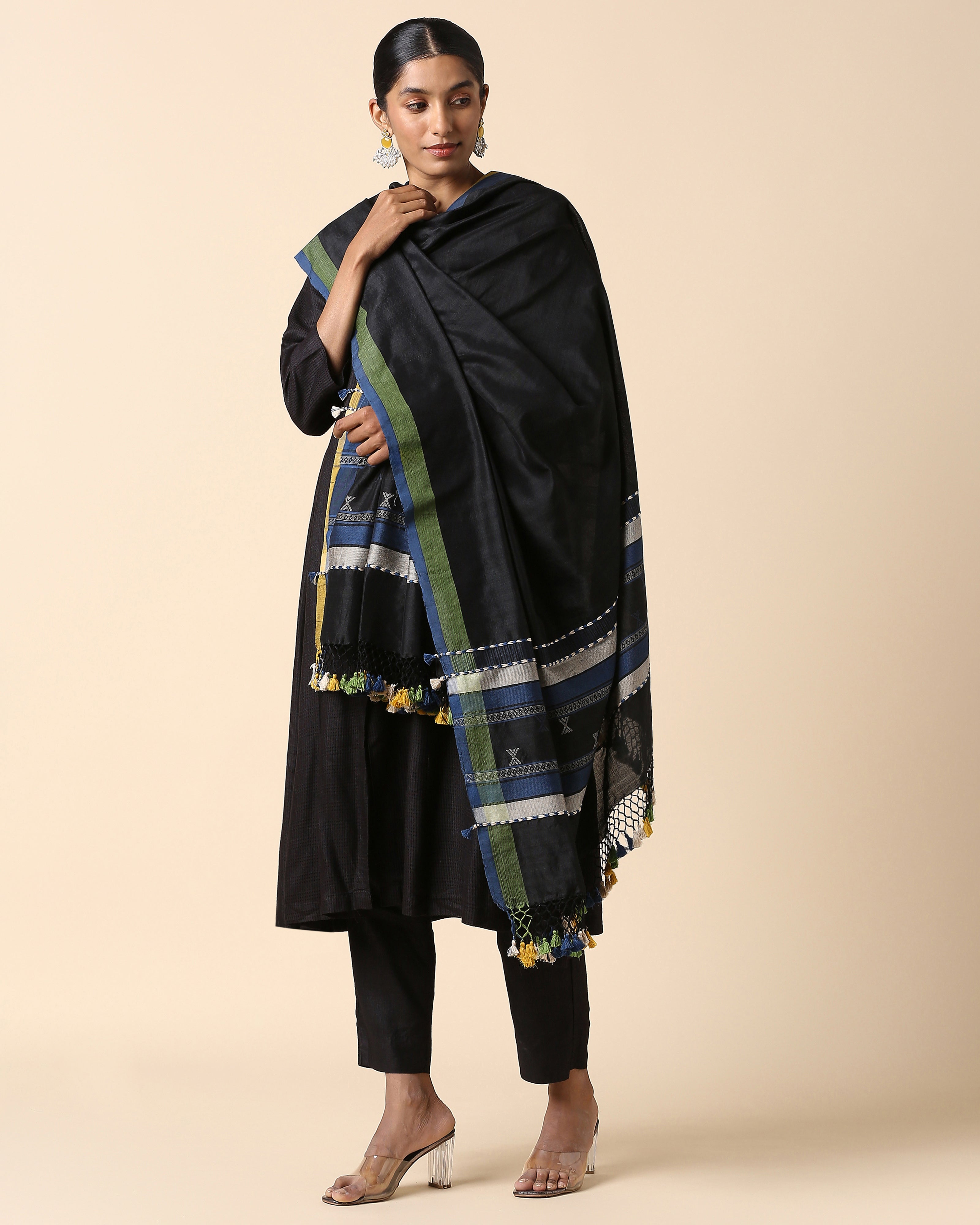 Ethan Bhujodi Extra Weft Cotton Silk Dupatta