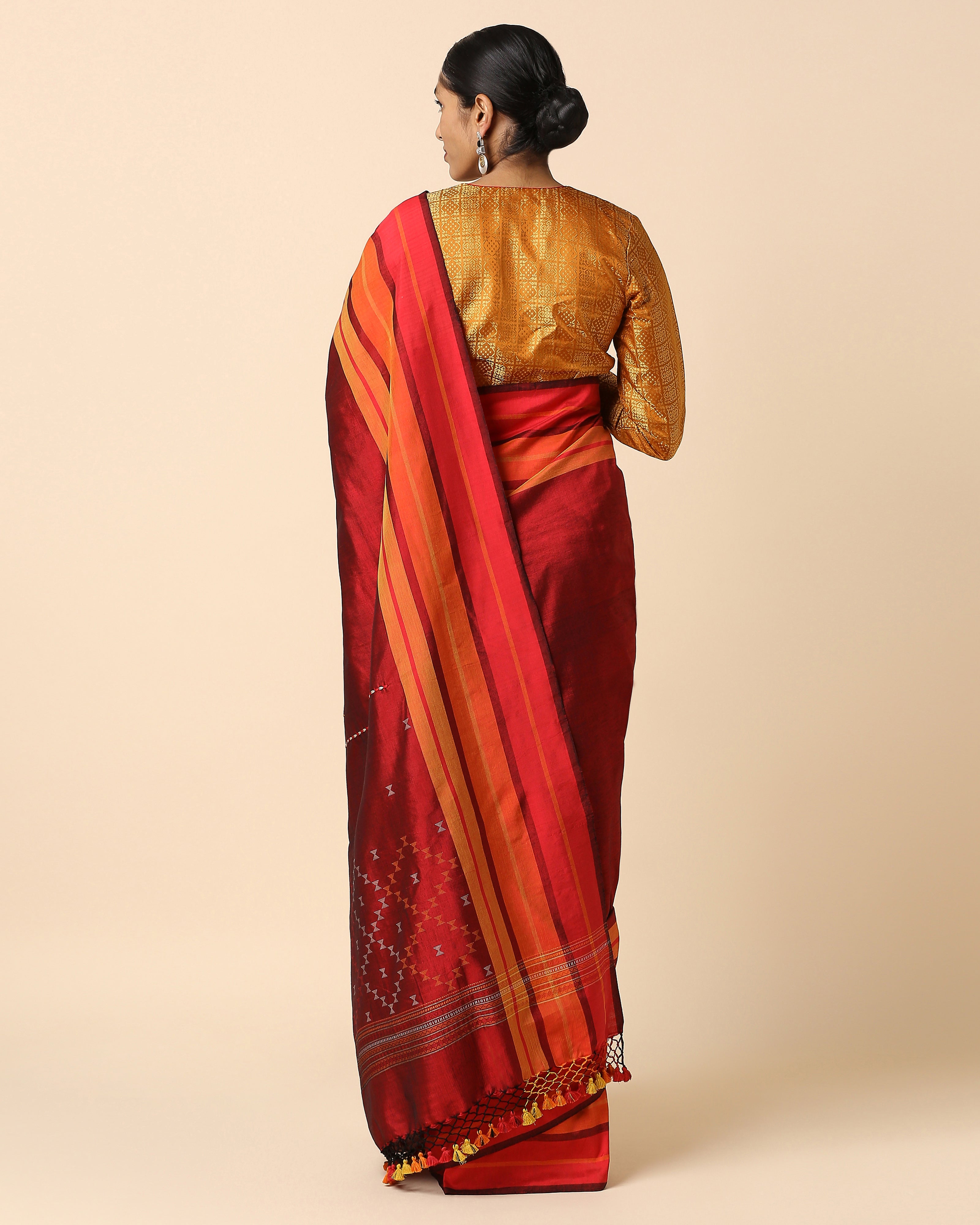 Kalei Bhujodi Extra Weft Cotton Silk Saree
