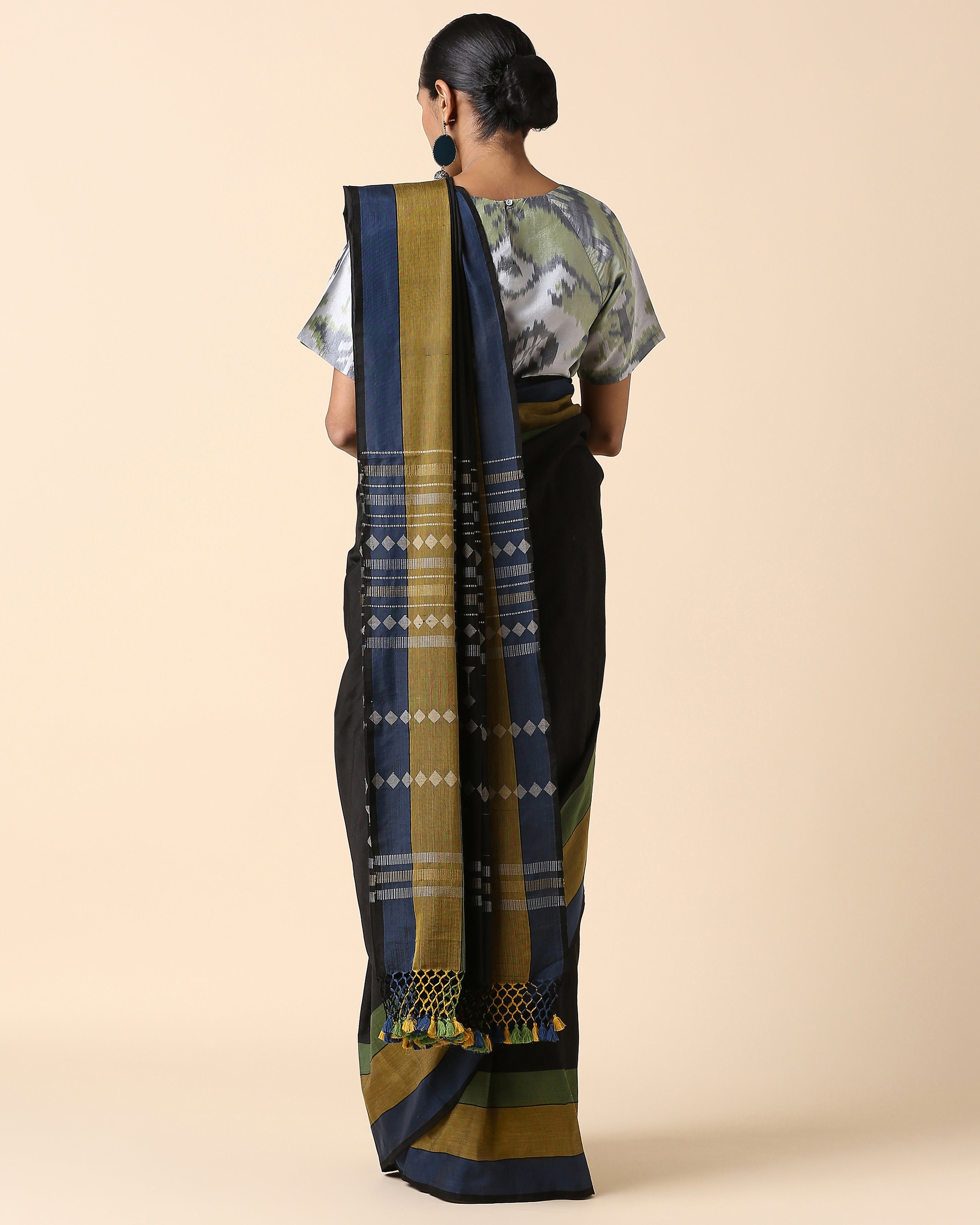 Arbor Bhujodi Extra Weft Cotton Silk Saree