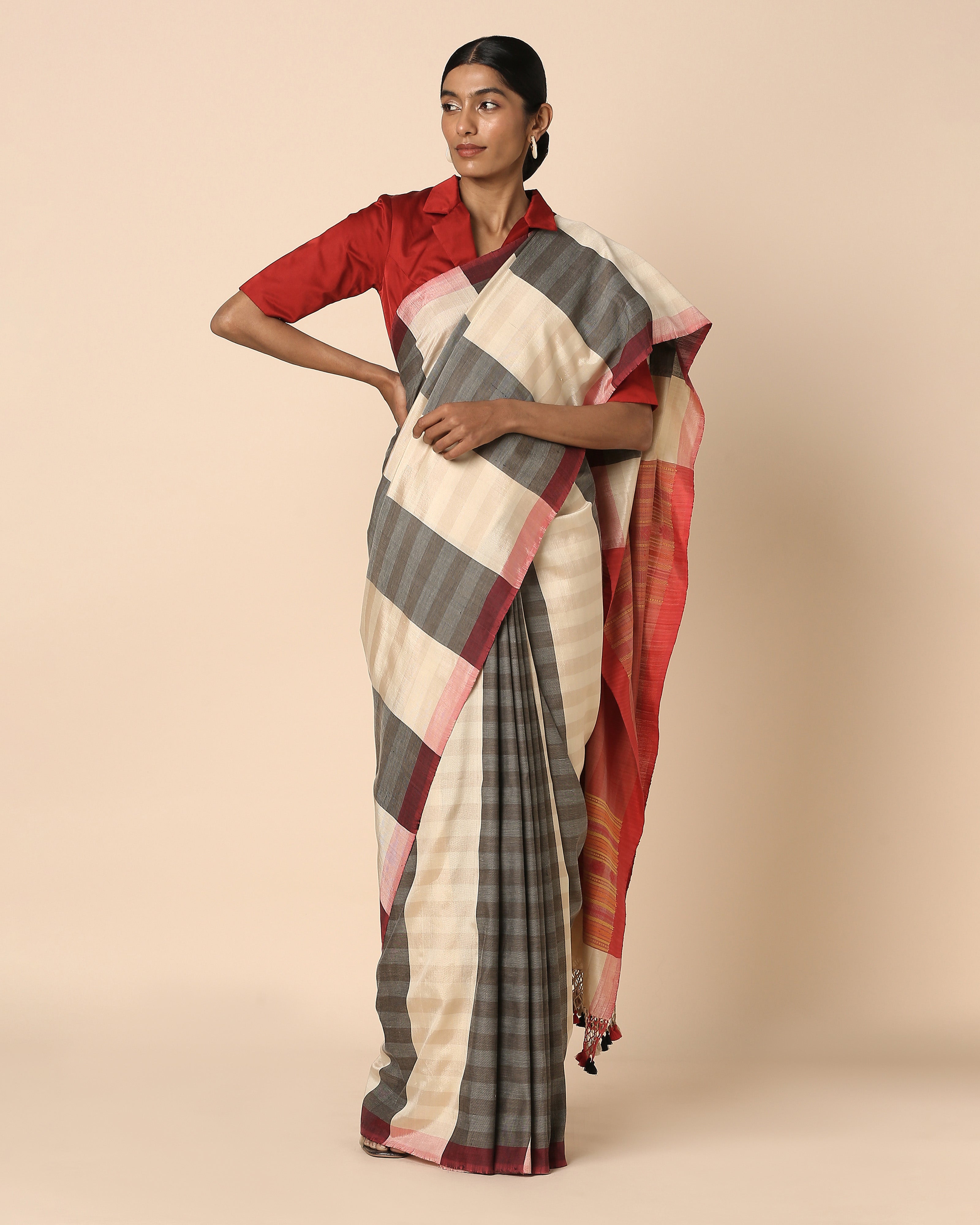 Gyasi Bhujodi Extra Weft Cotton Silk Saree