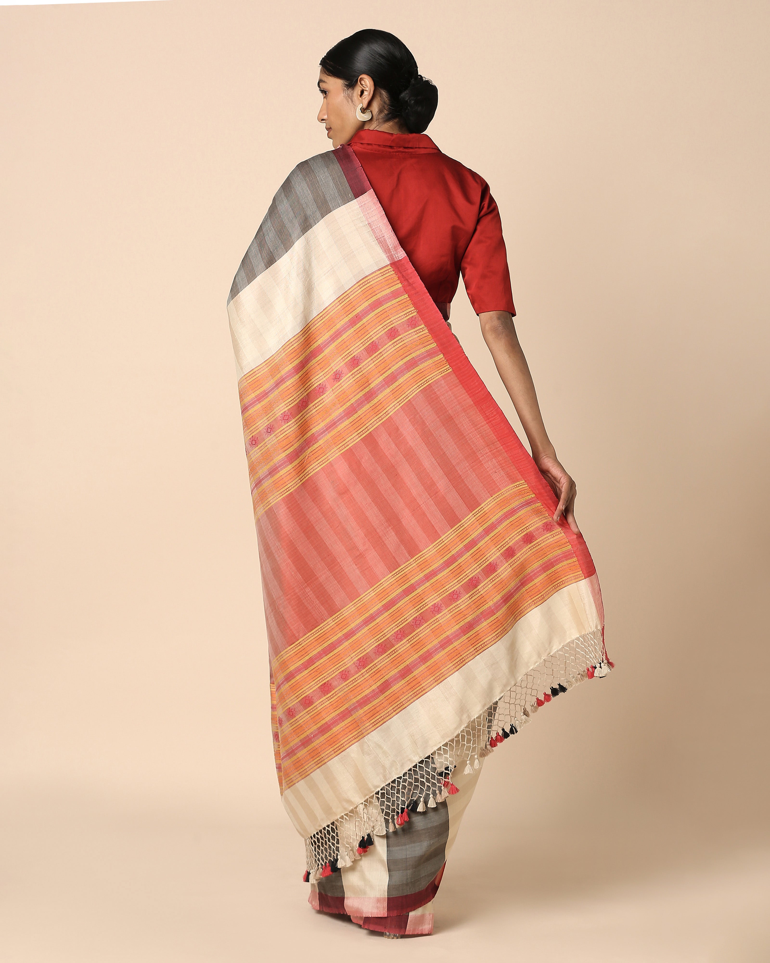 Gyasi Bhujodi Extra Weft Cotton Silk Saree