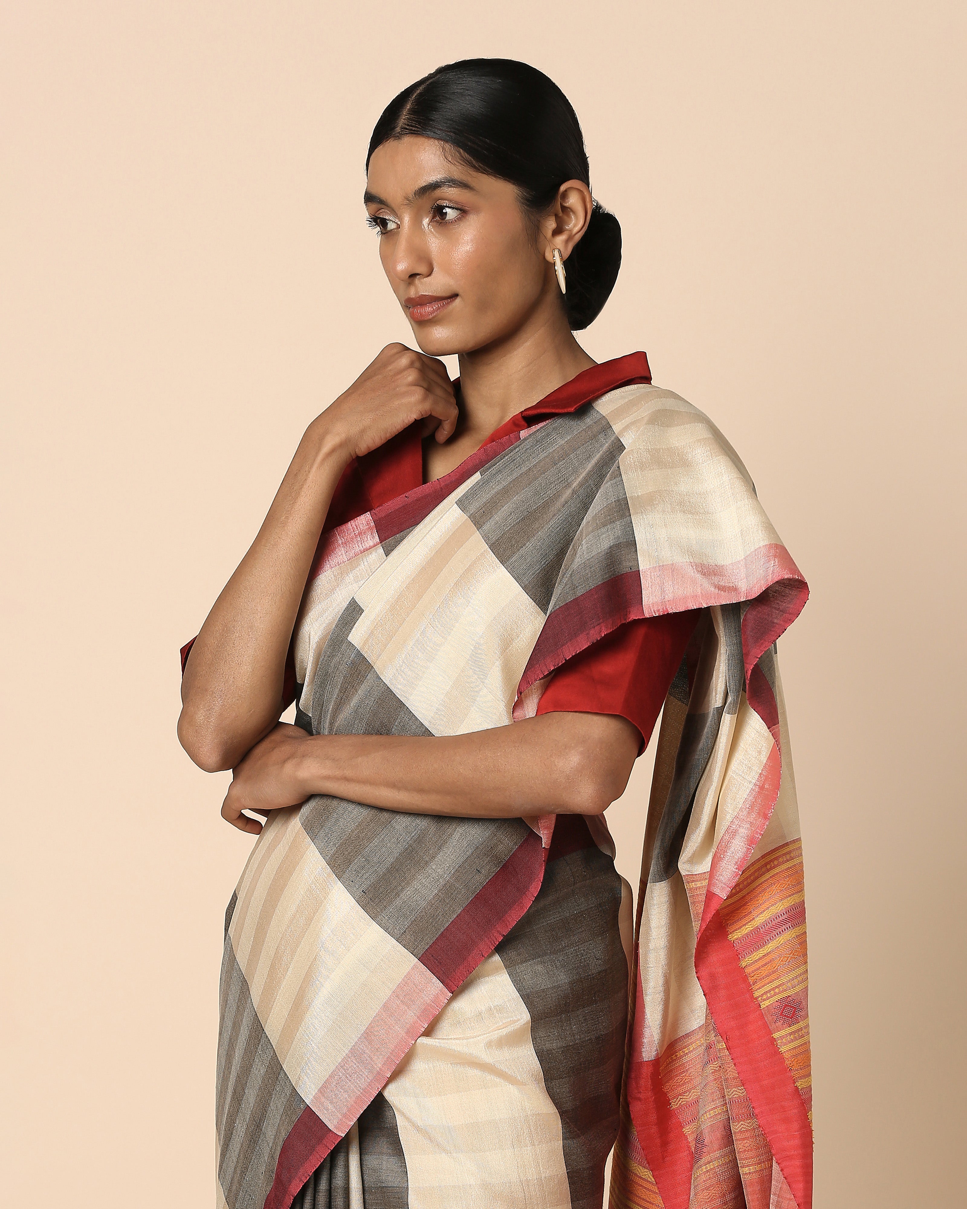 Gyasi Bhujodi Extra Weft Cotton Silk Saree