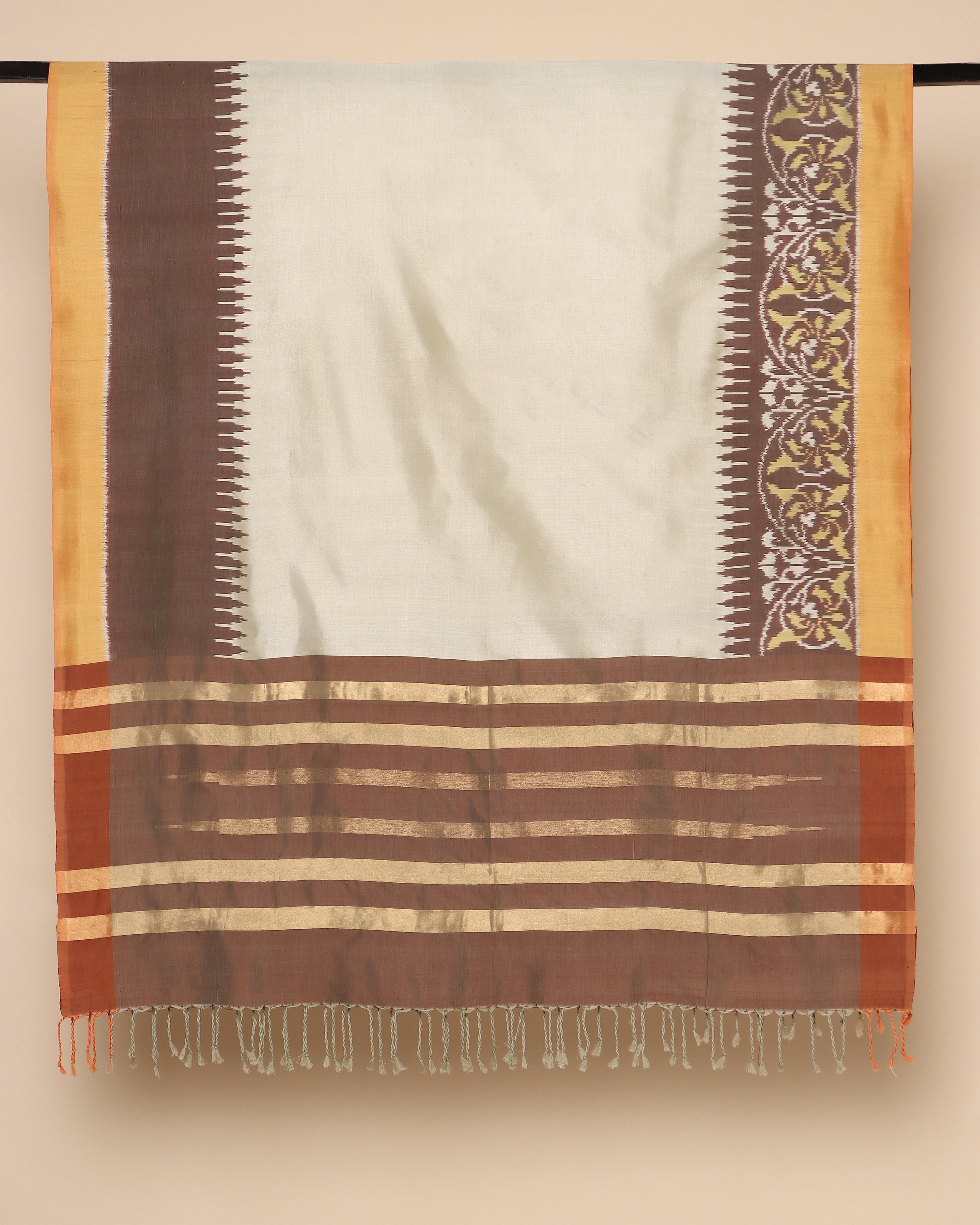 Akila Weft Ikat Silk Dupatta