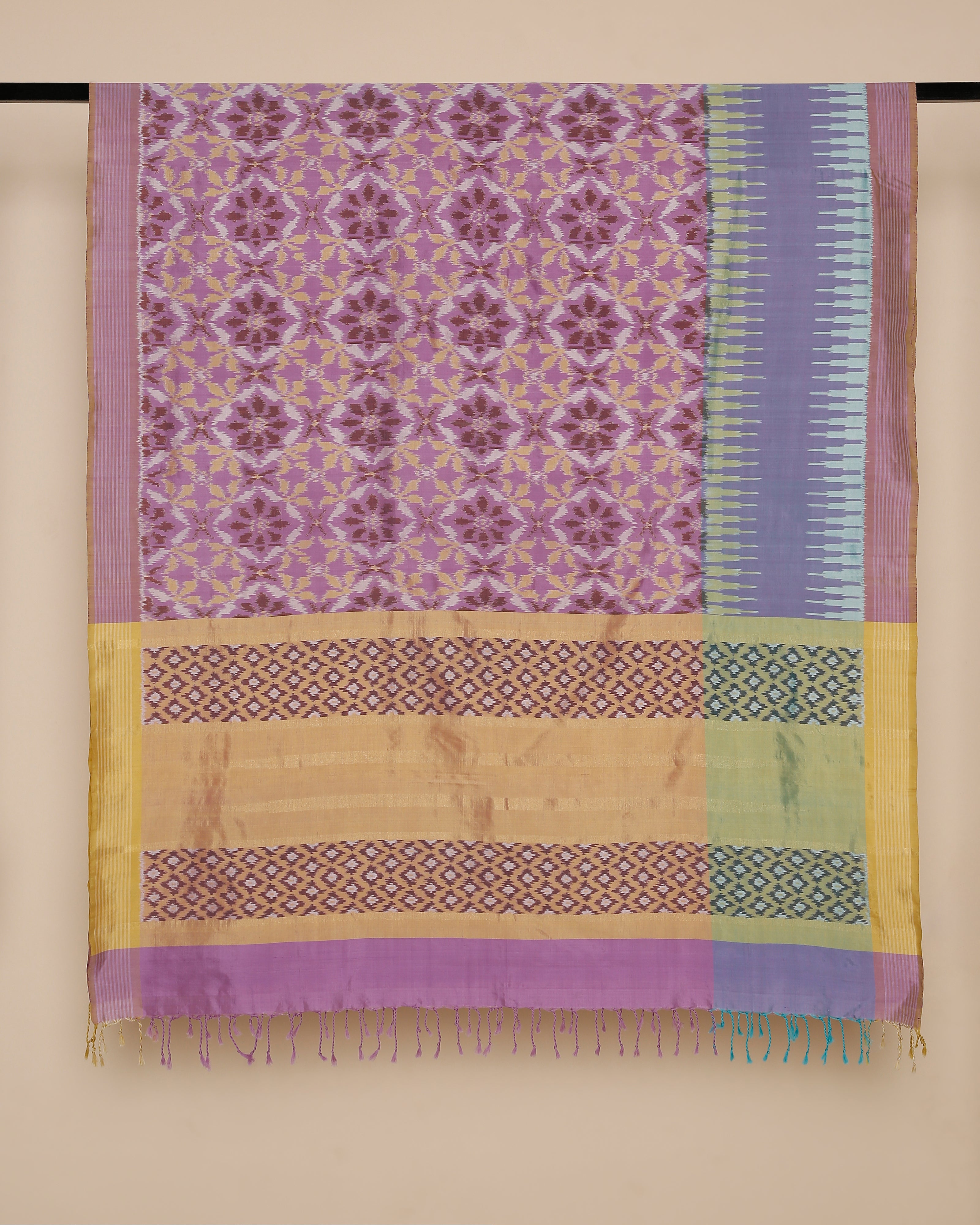 Cairo Weft Ikat Silk Dupatta