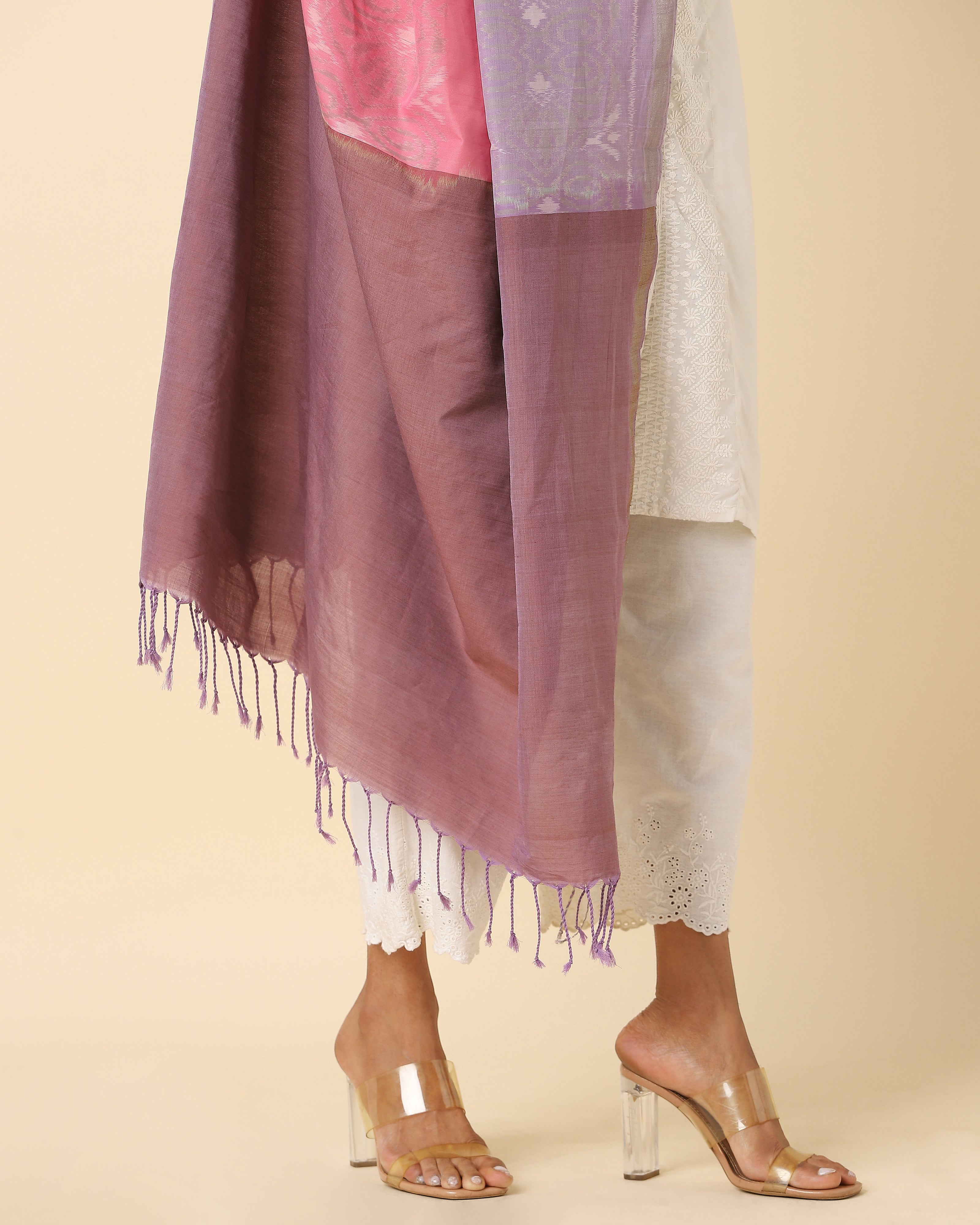 Manya Weft Ikat Cotton Dupatta