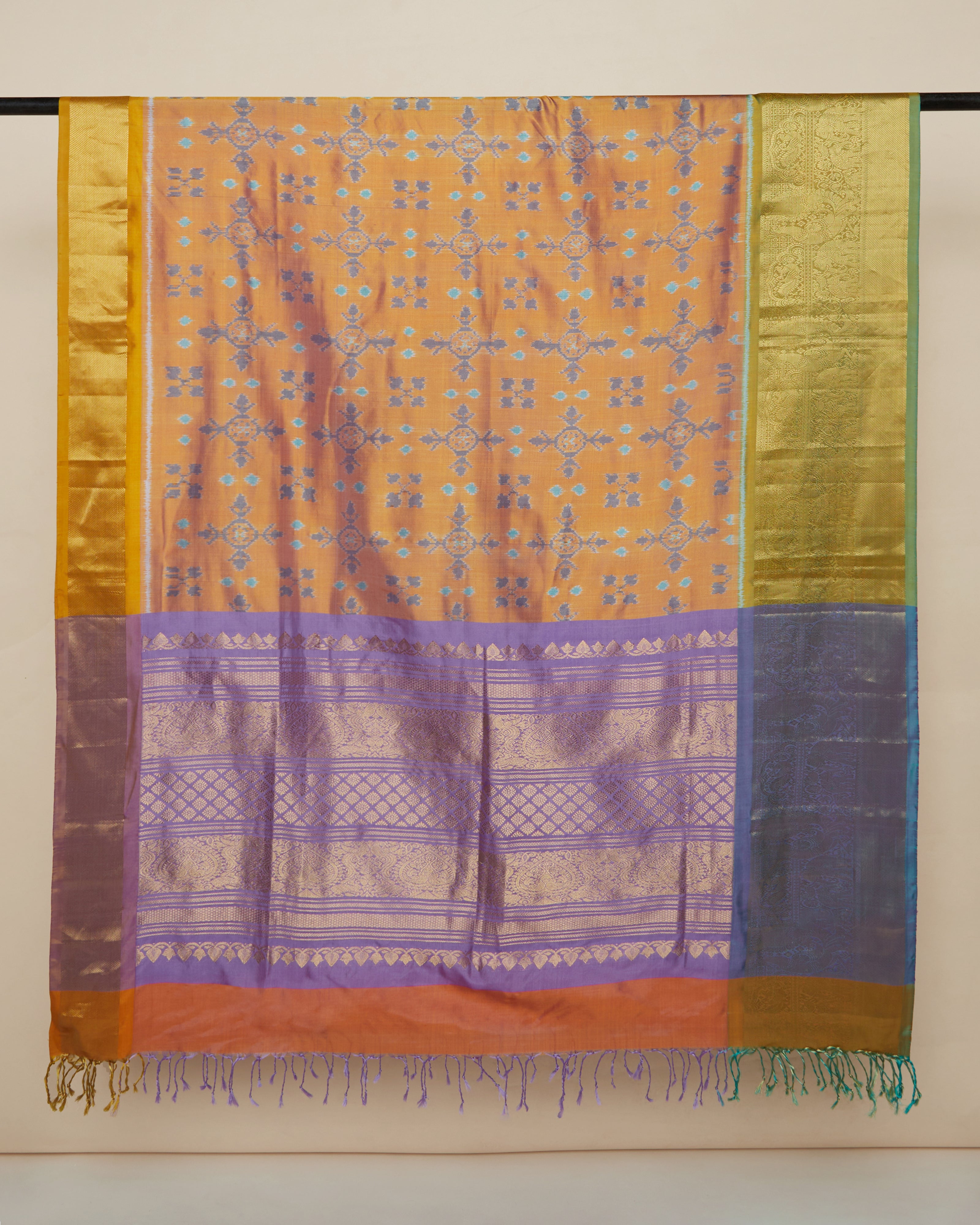 Mirza Weft Ikat Silk Dupatta