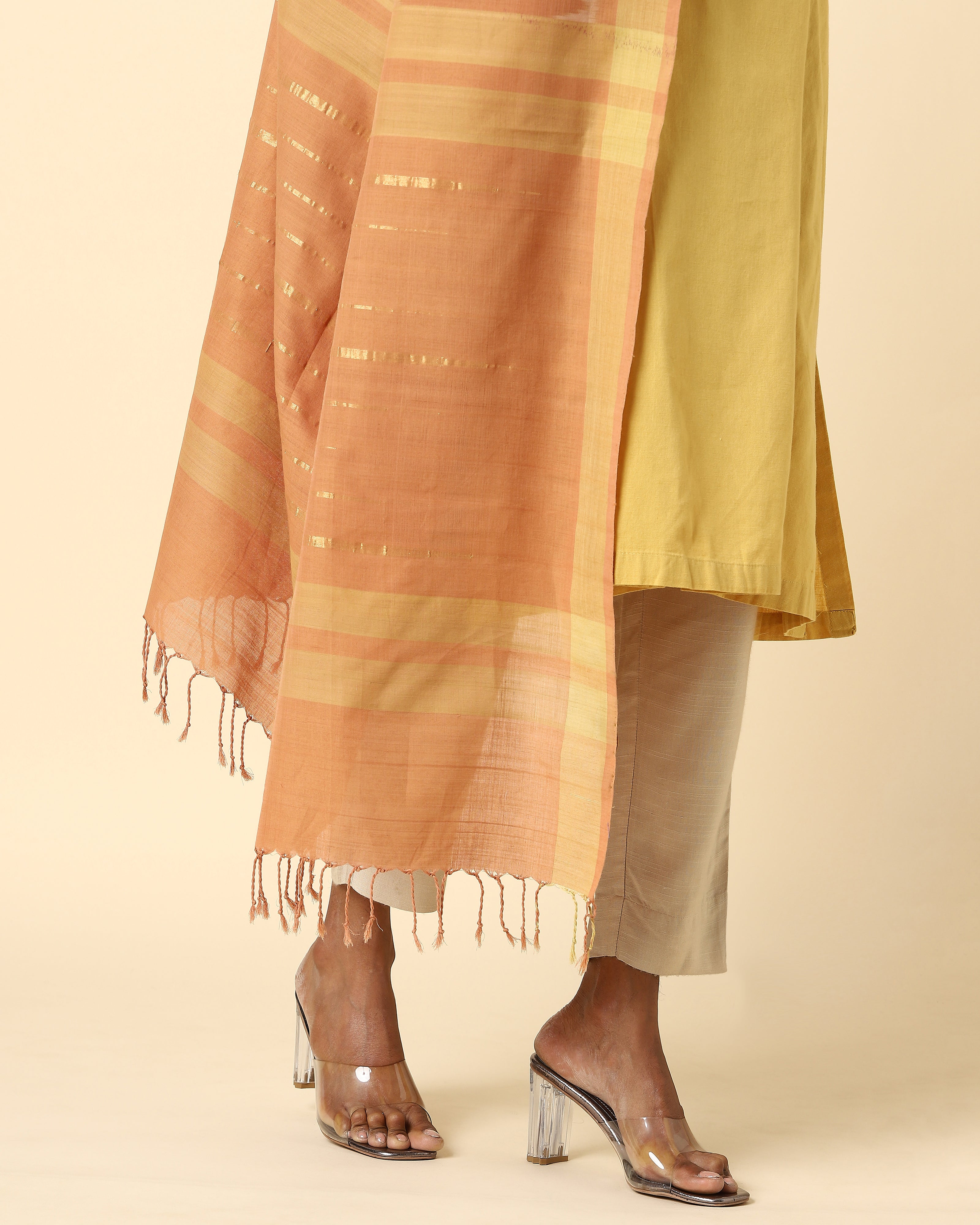 Naaz Weft Ikat Cotton Dupatta