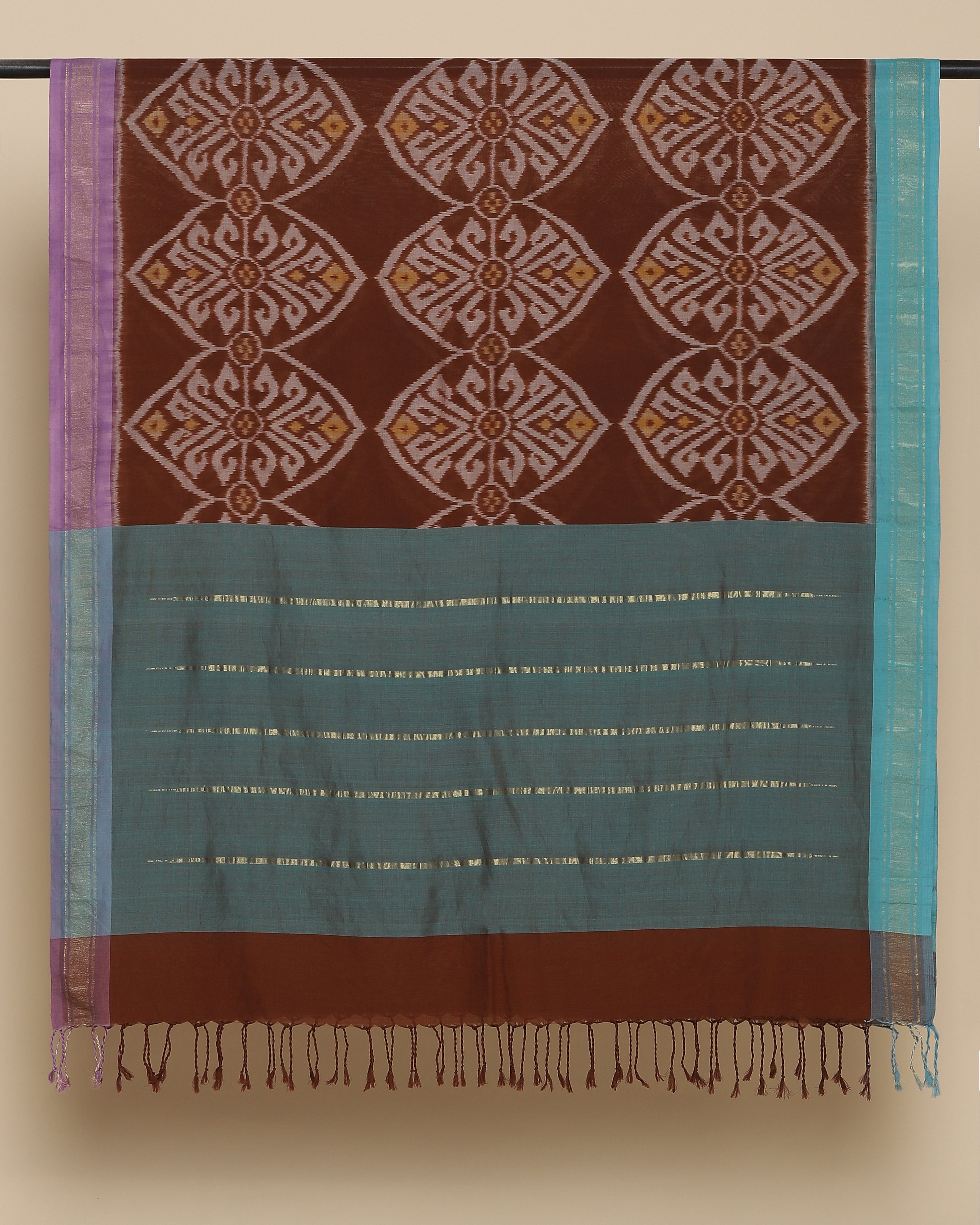 Cetana Weft Ikat Cotton Dupatta