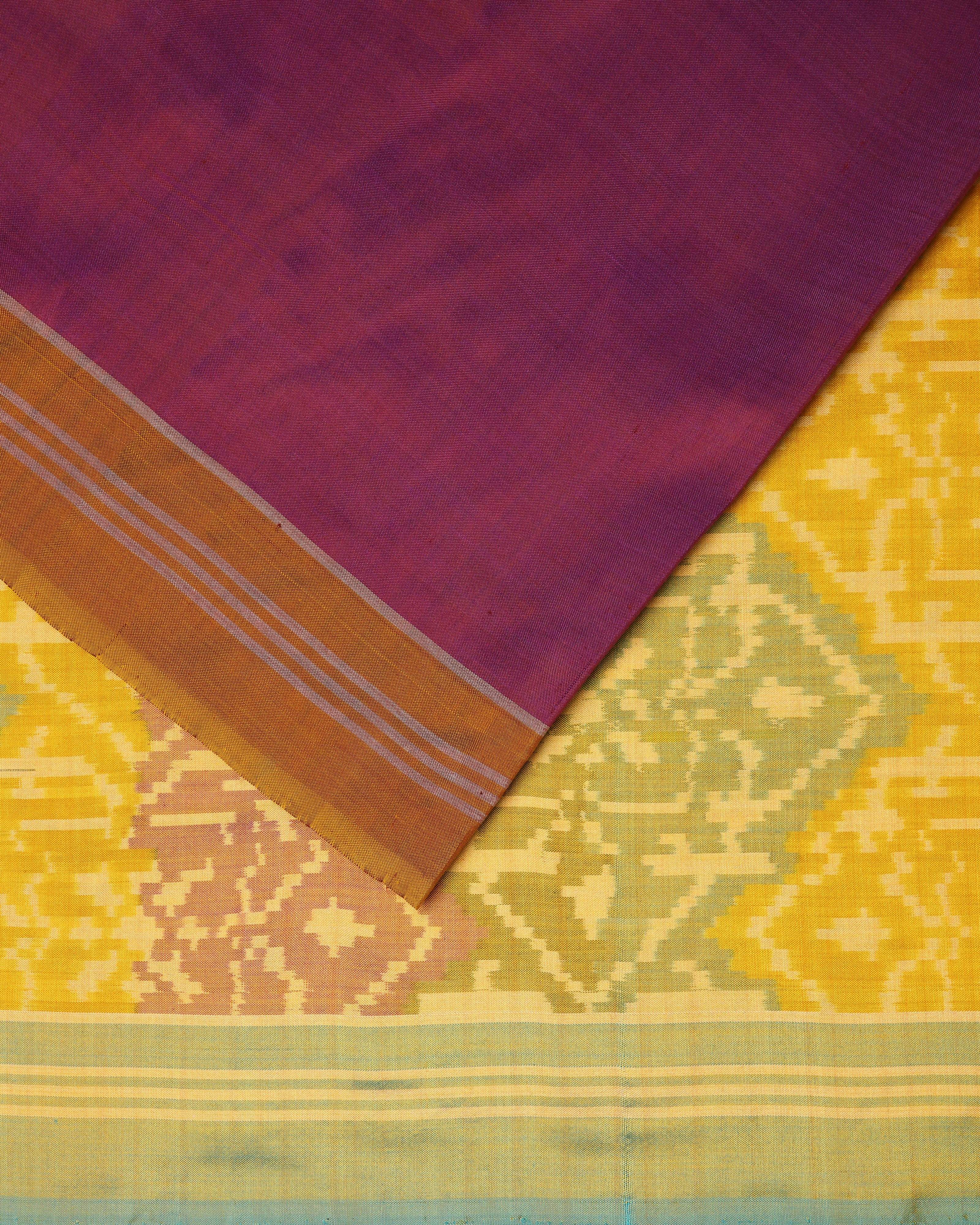 Shani Warp Ikat Silk Saree