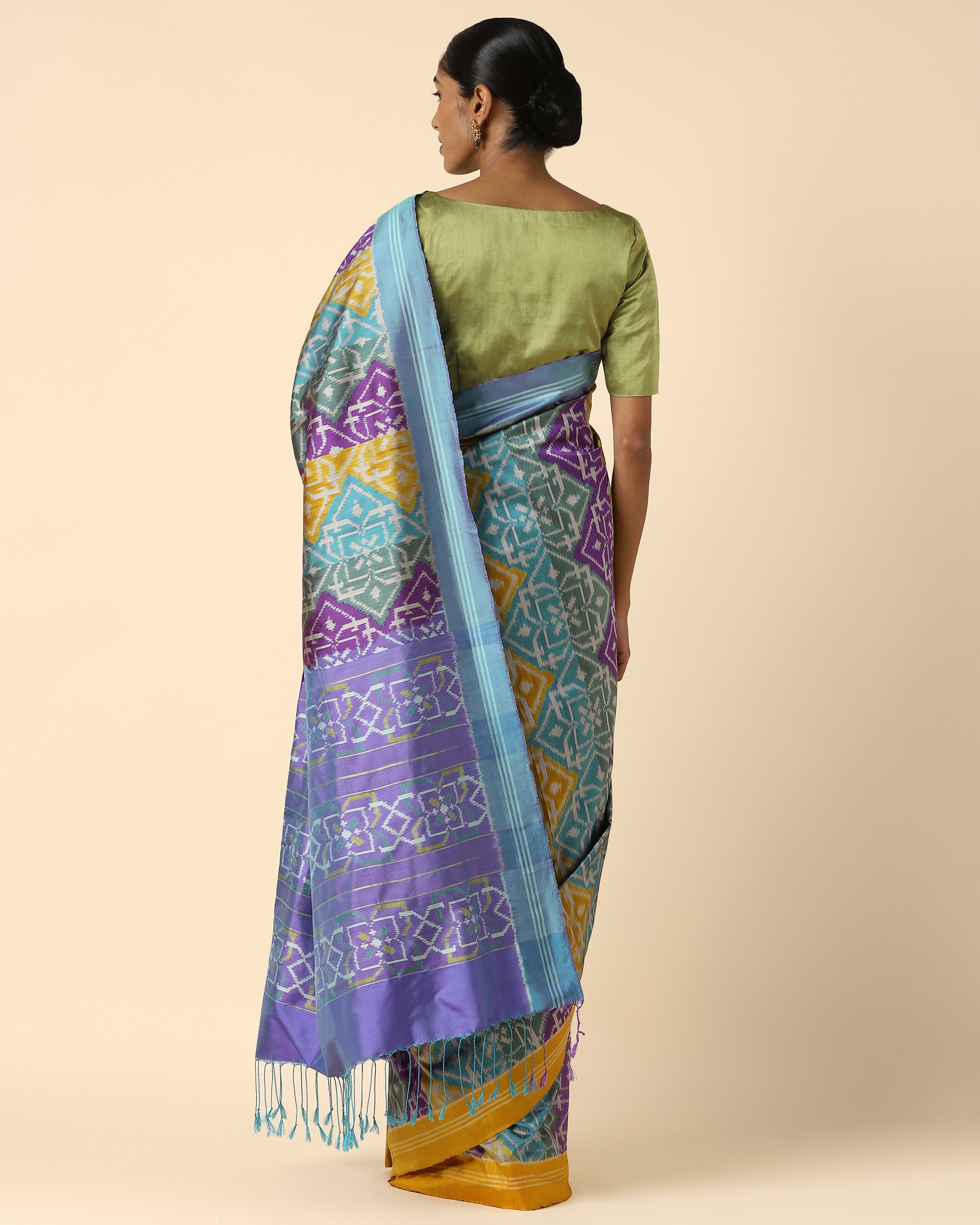 Shani Weft Ikat Silk Saree