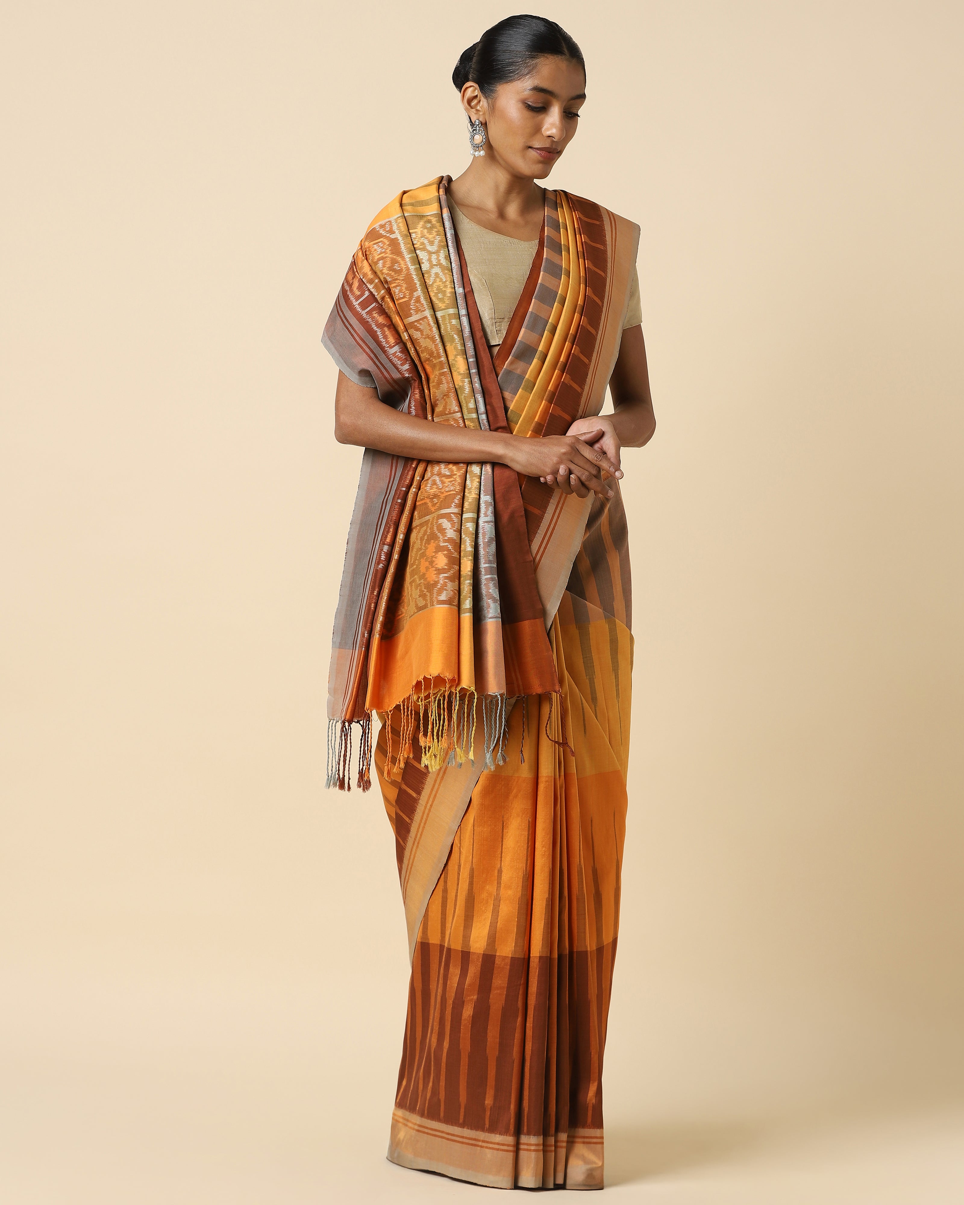 Femi Weft Ikat Silk Saree