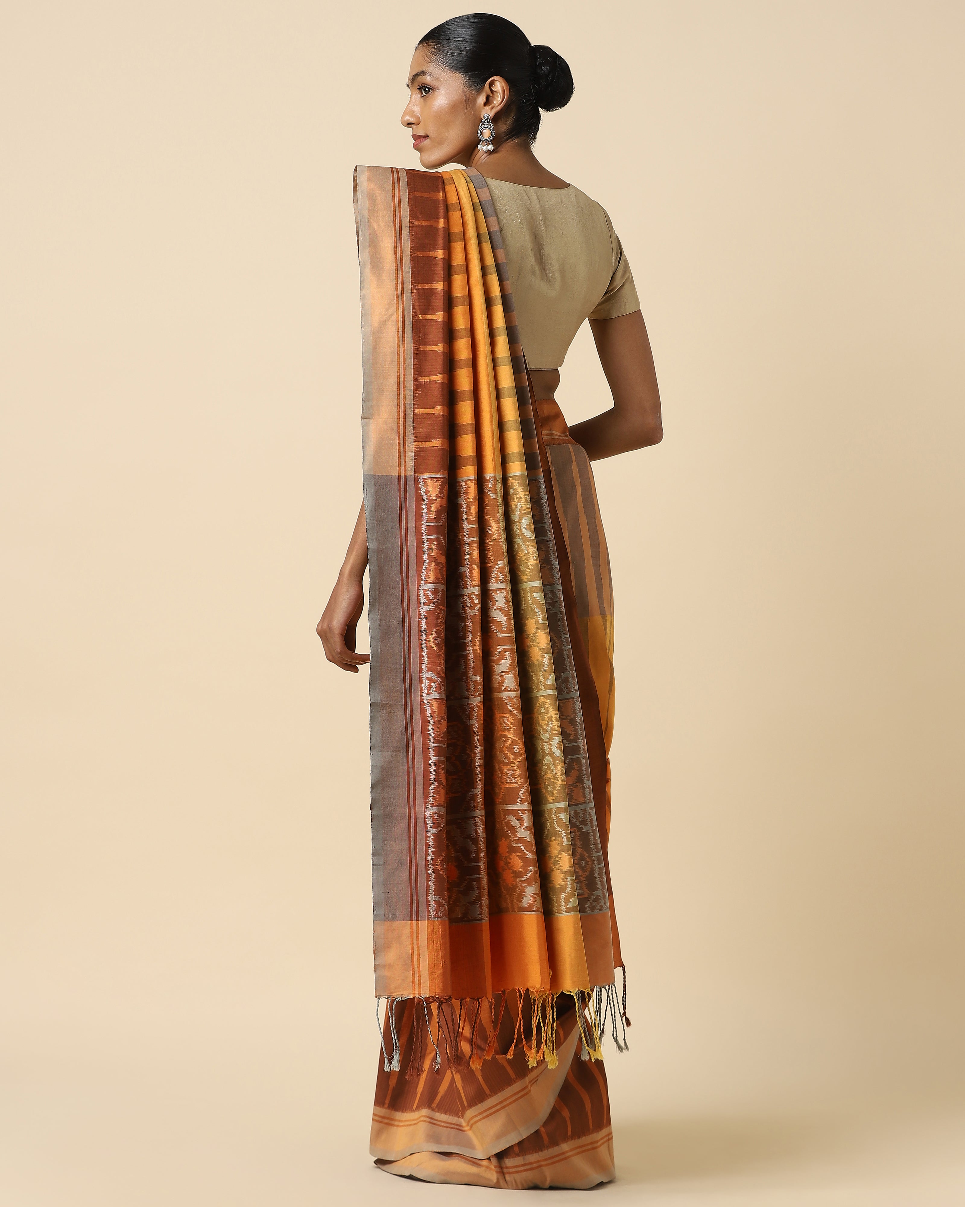 Femi Weft Ikat Silk Saree