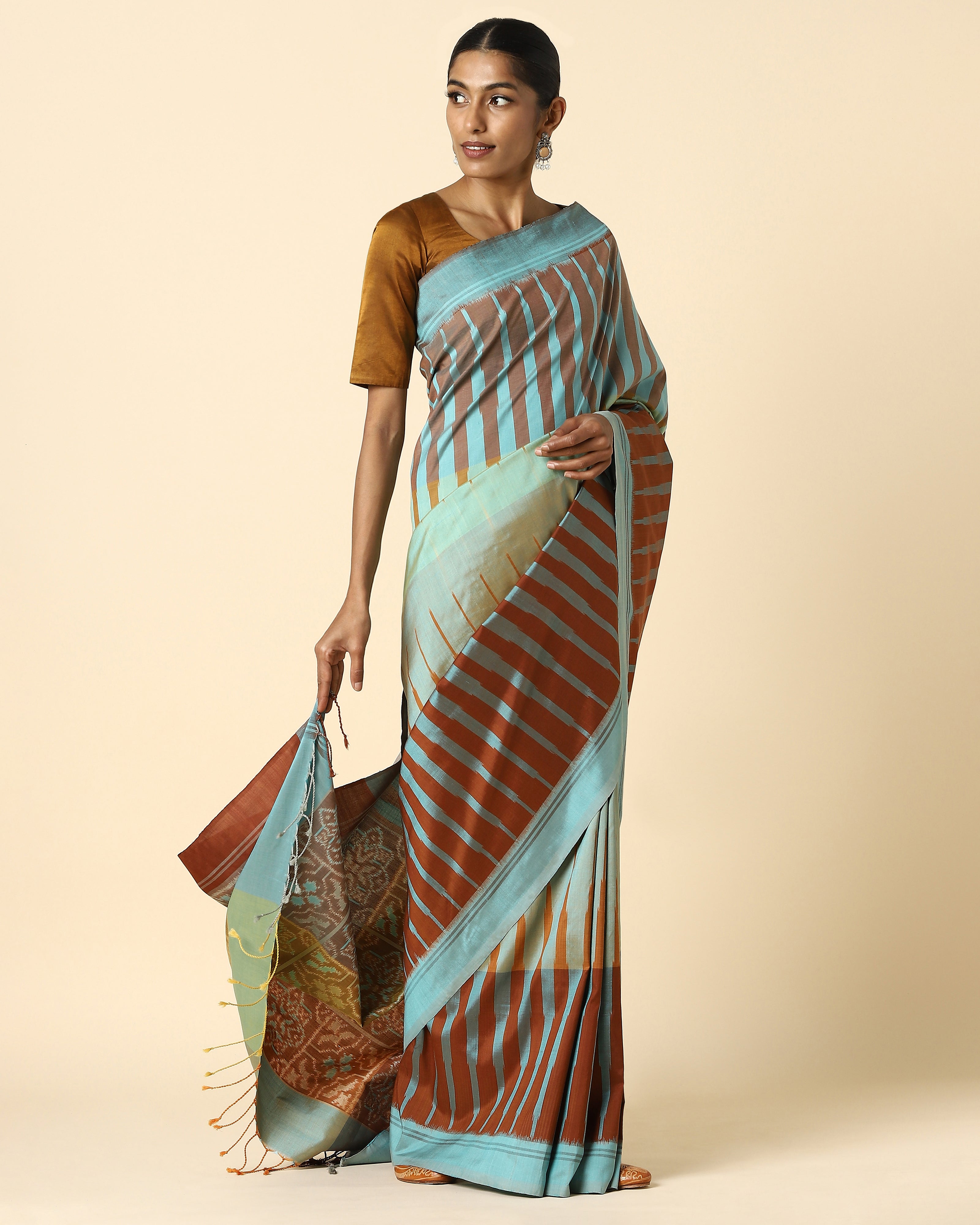 Femi Weft Ikat Silk Saree