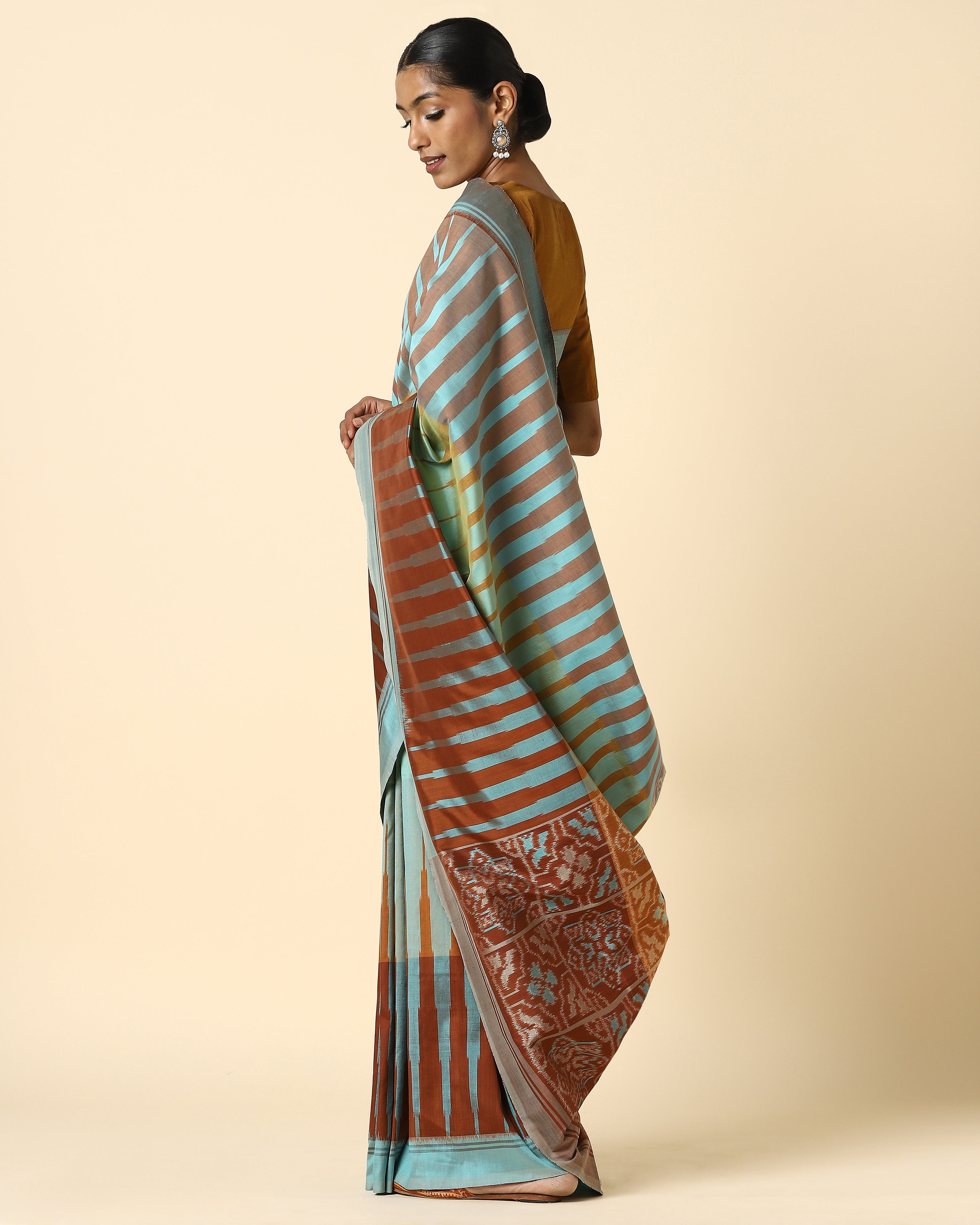 Femi Weft Ikat Silk Saree