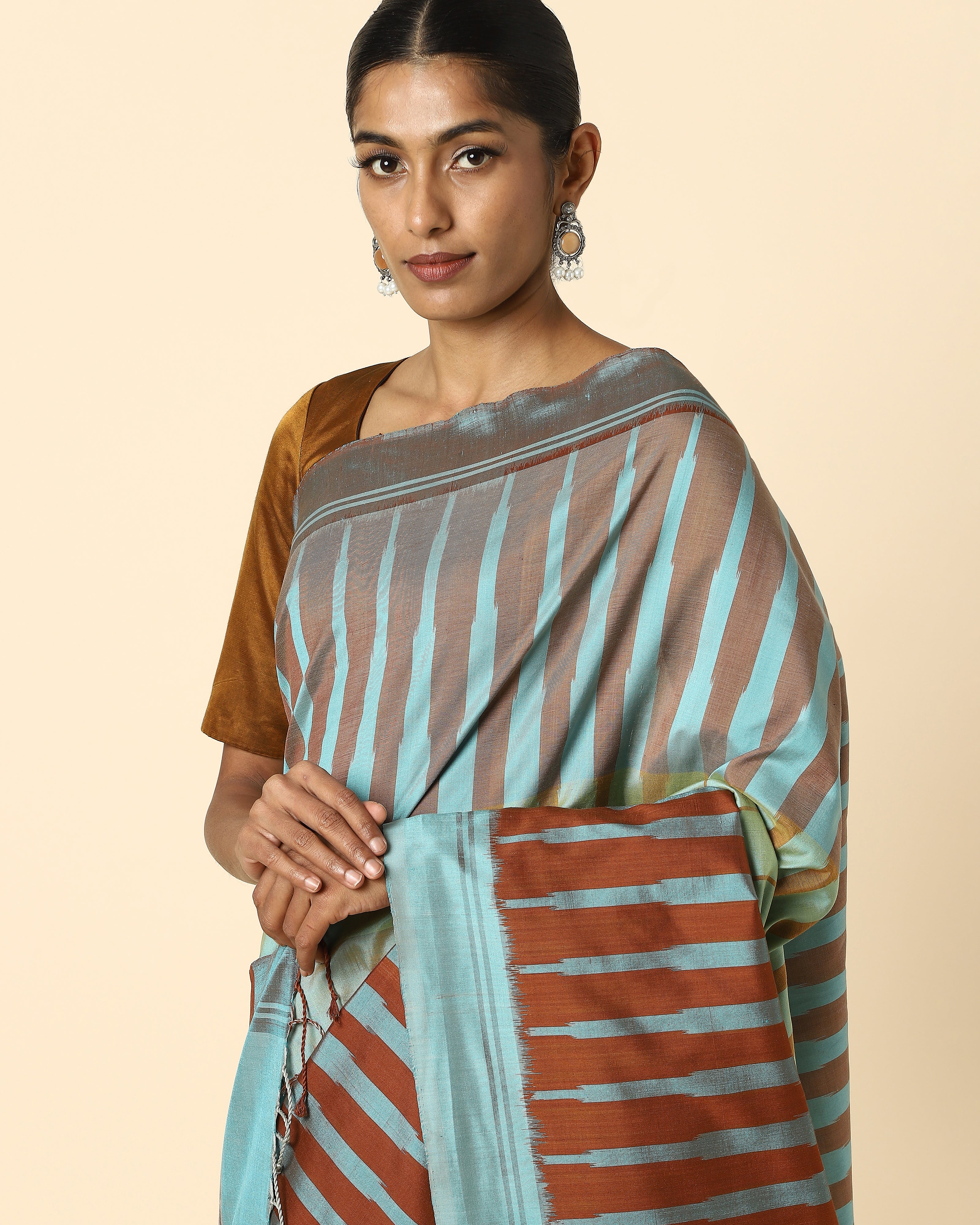 Femi Weft Ikat Silk Saree