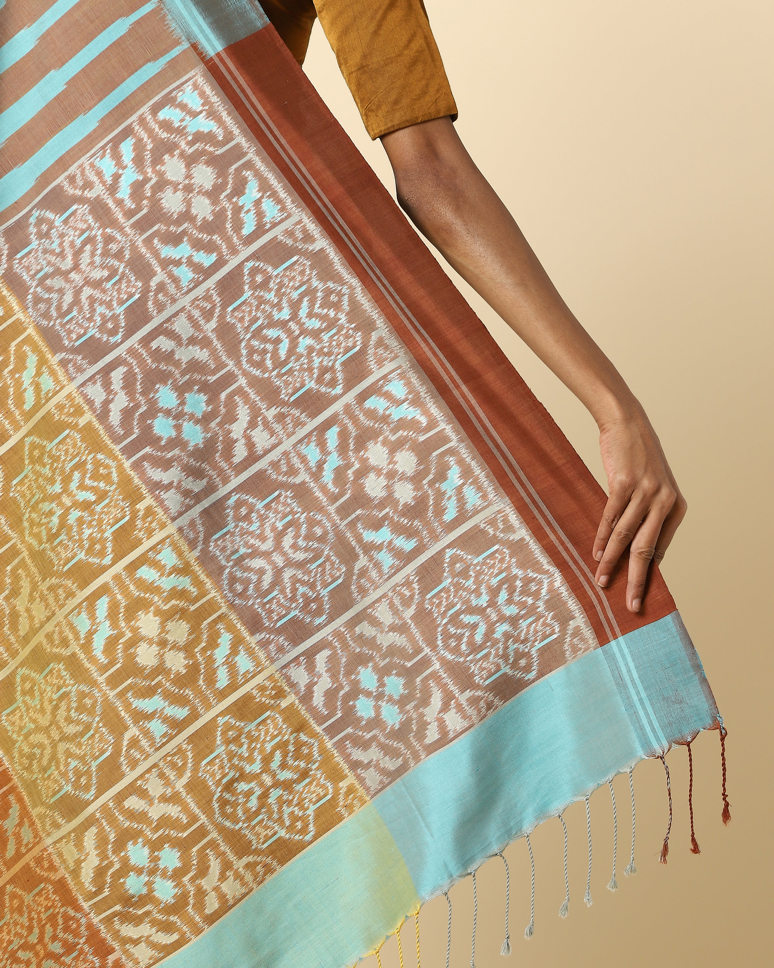 Femi Weft Ikat Silk Saree