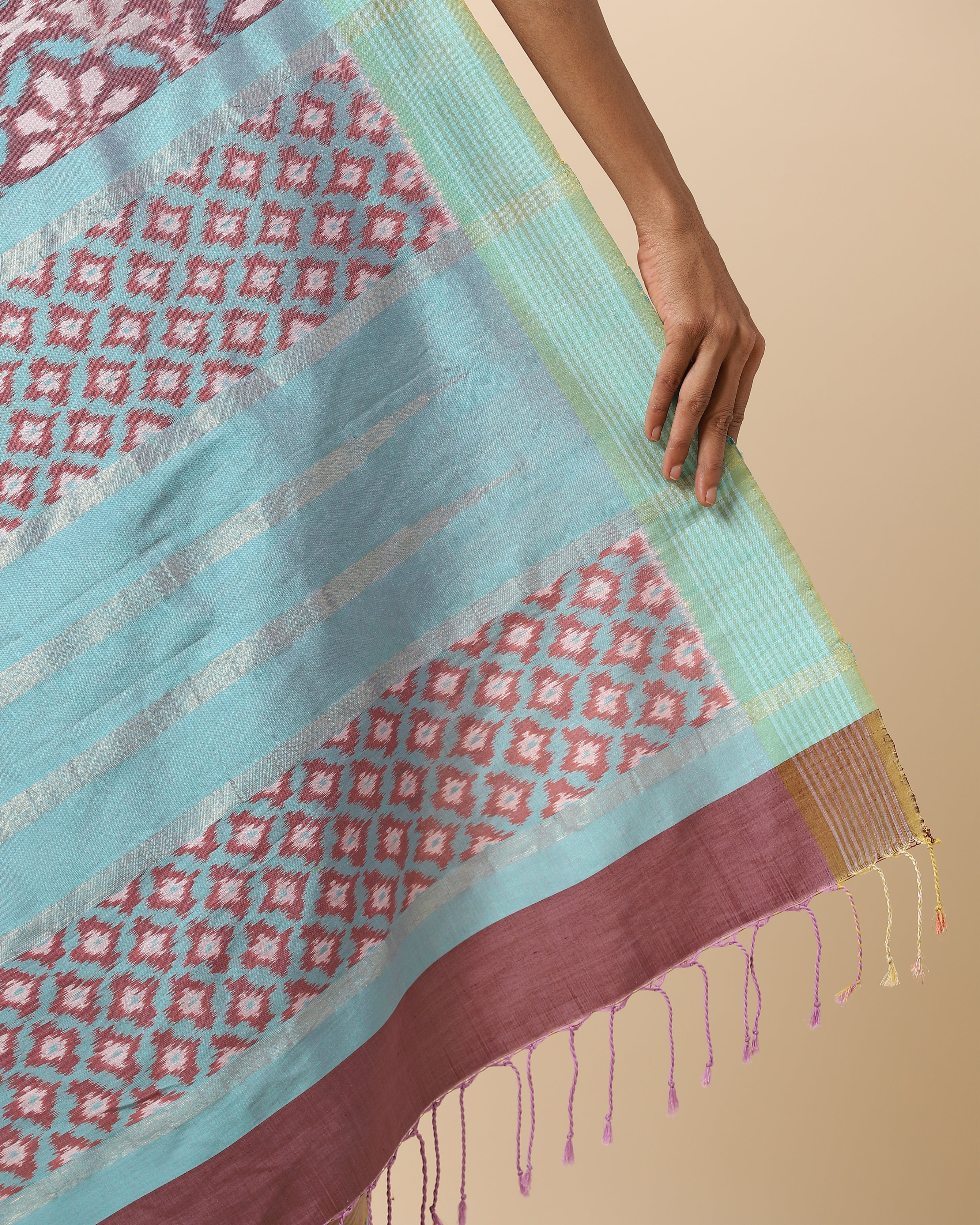 Cairo Weft Ikat Silk Saree