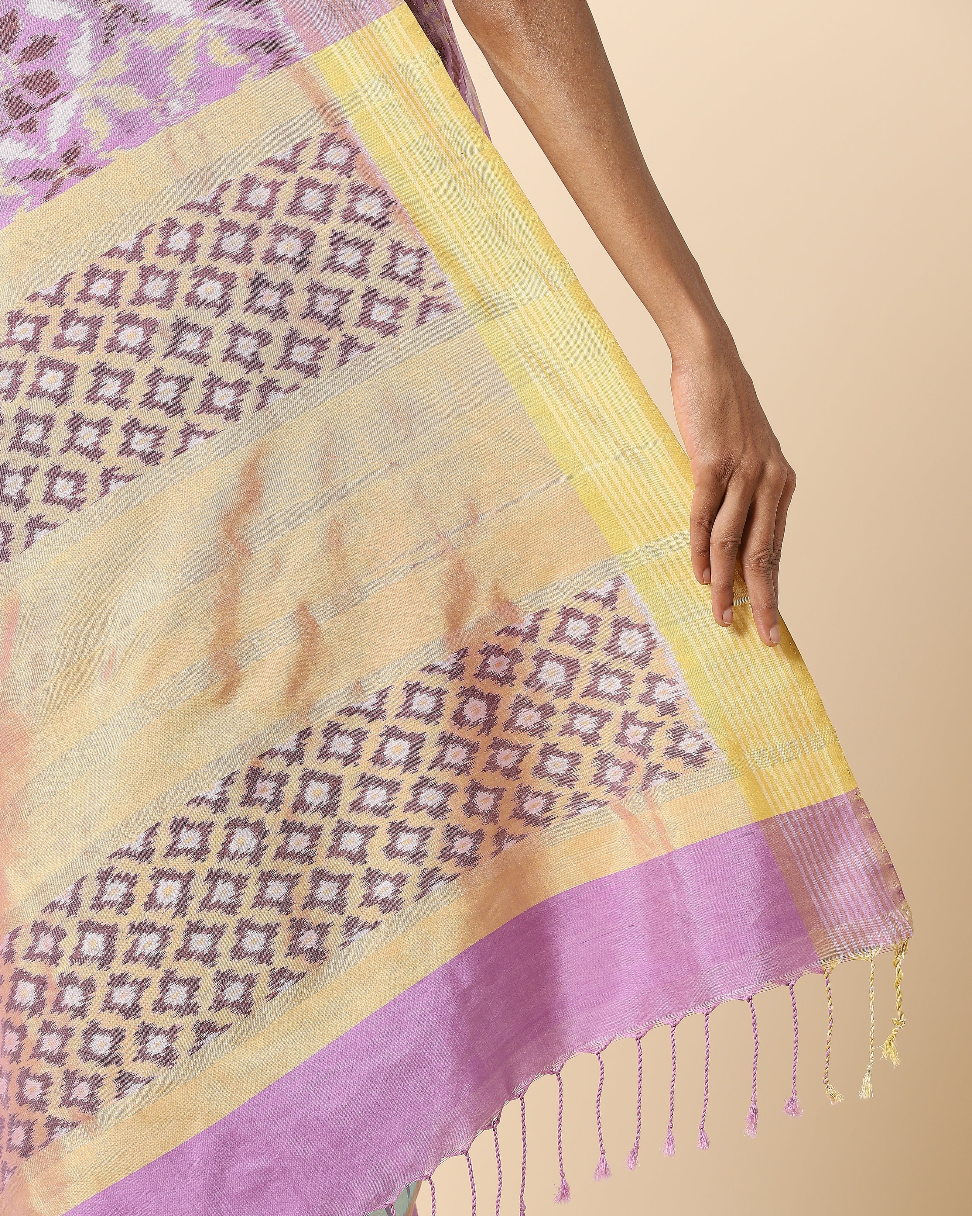 Cairo Weft Ikat Silk Saree