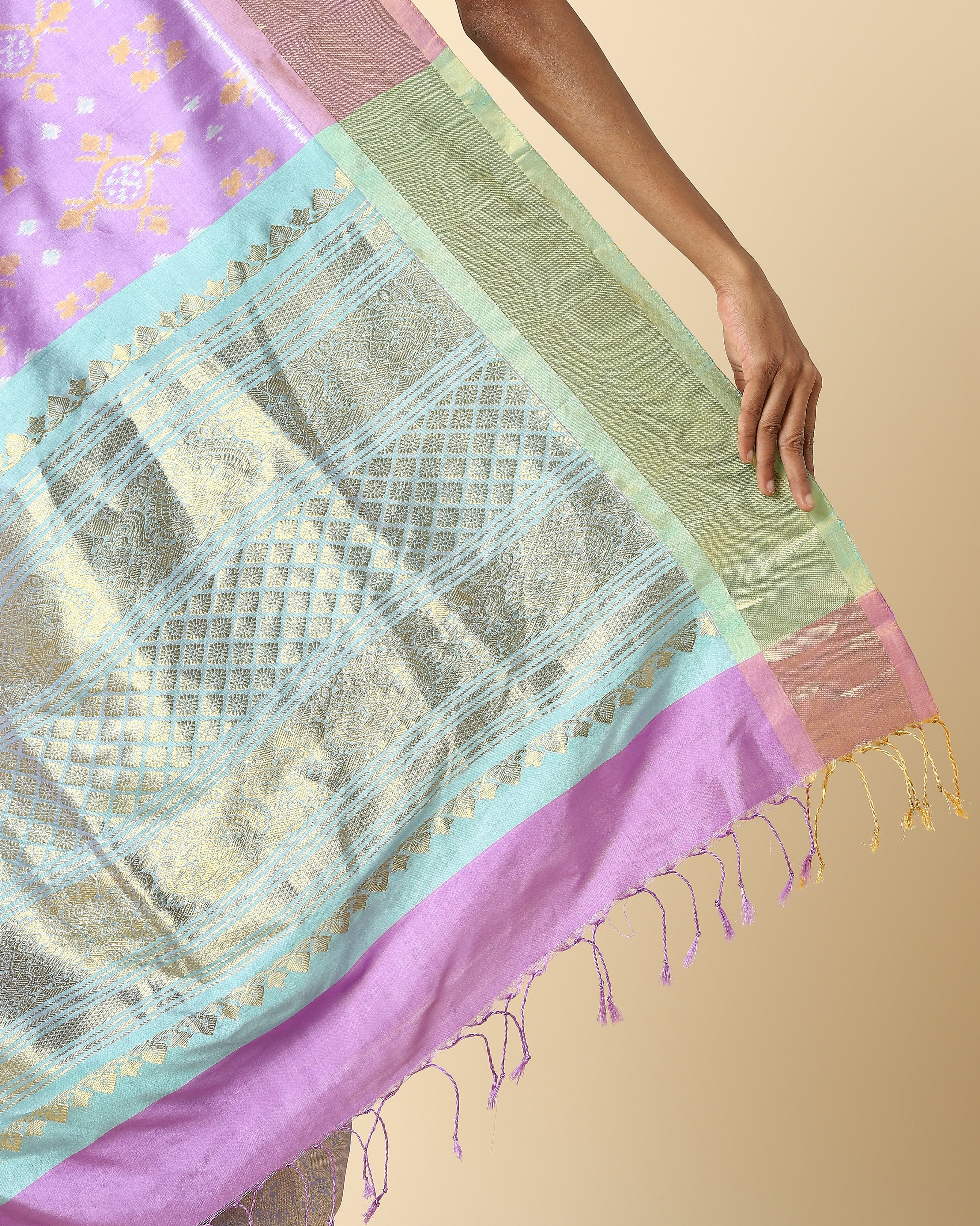 Mirza Weft Ikat Silk Saree