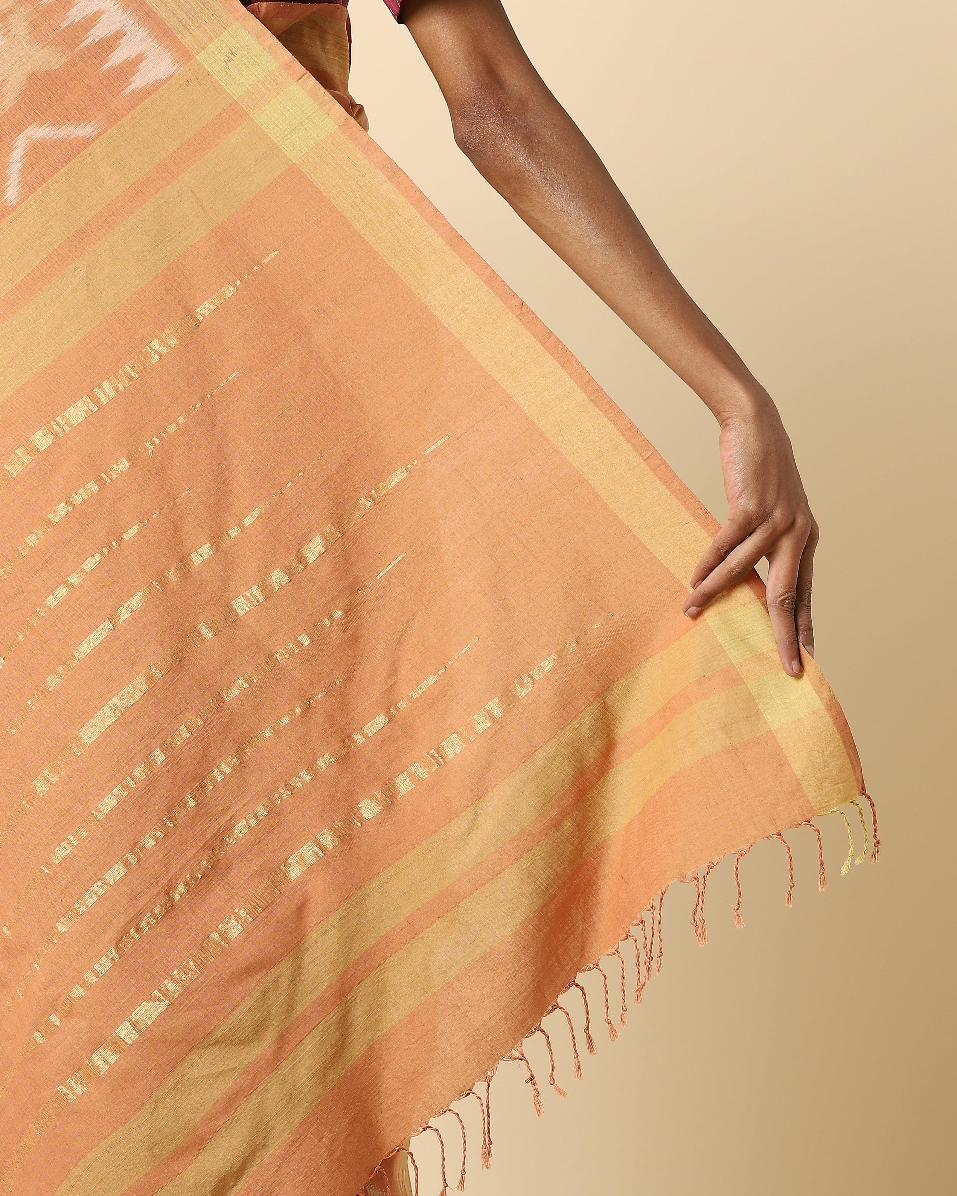 Naaz Weft Ikat Cotton Saree