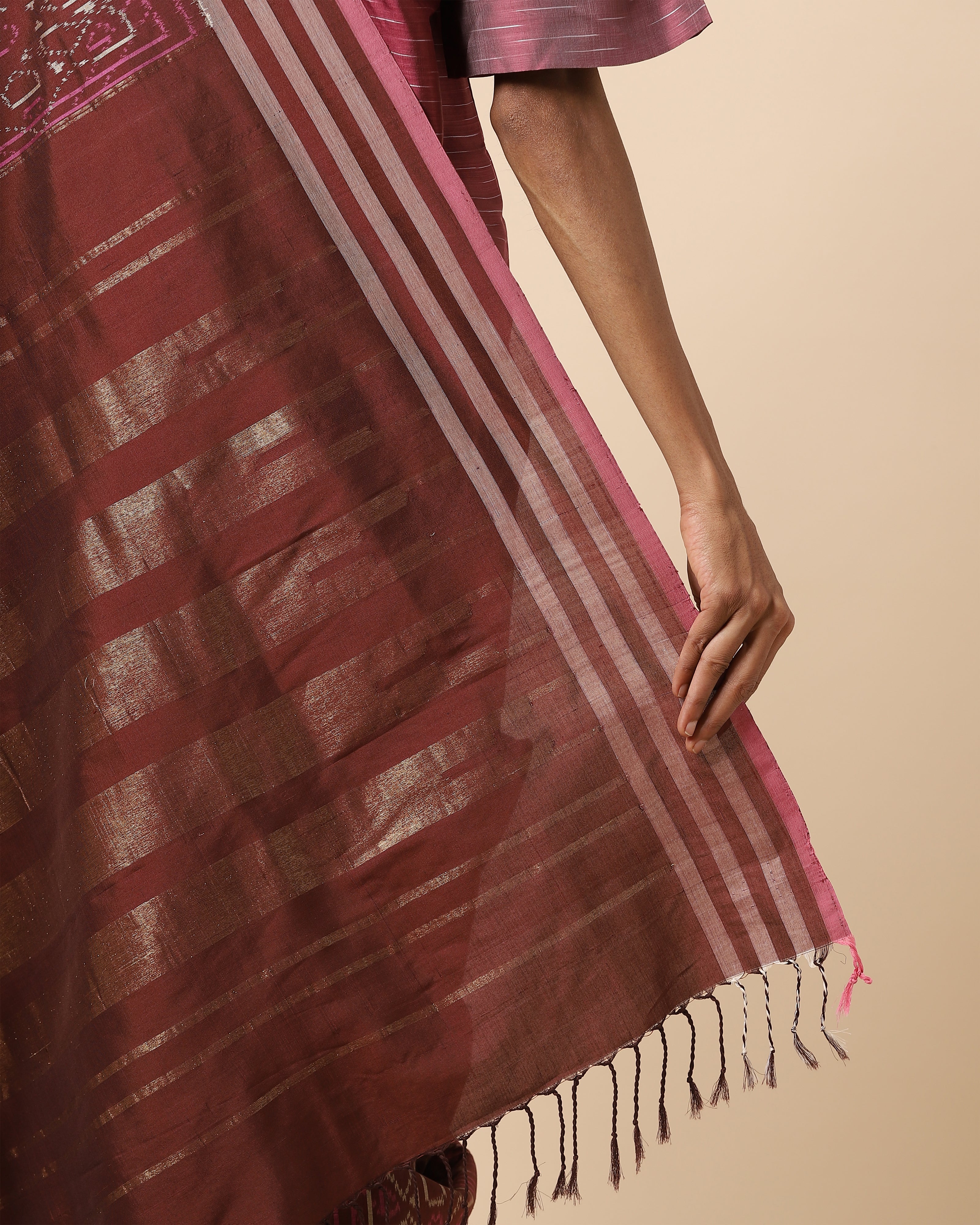 Lanima Pochampally Weft Ikat Silk Saree