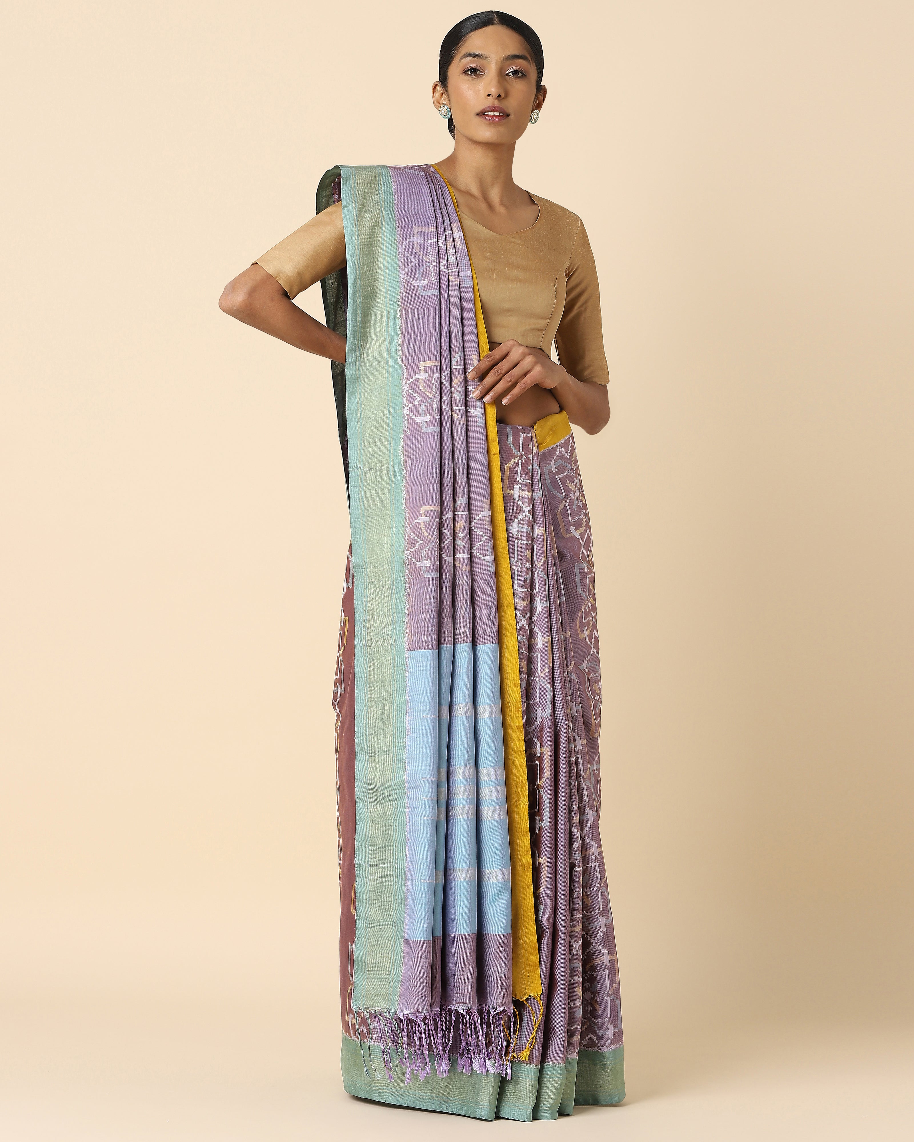 Antheia Pochampally Weft Ikat Silk Saree