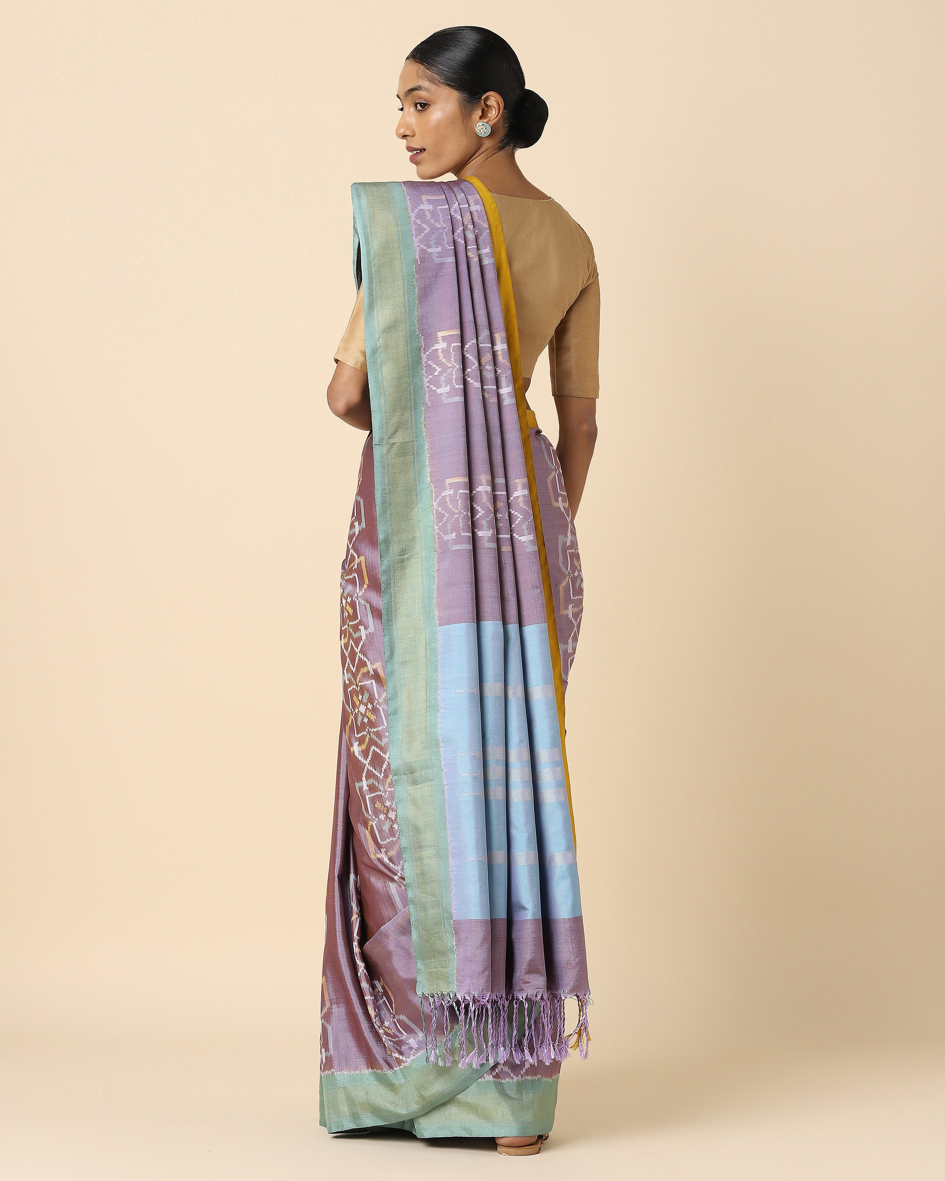 Antheia Pochampally Weft Ikat Silk Saree
