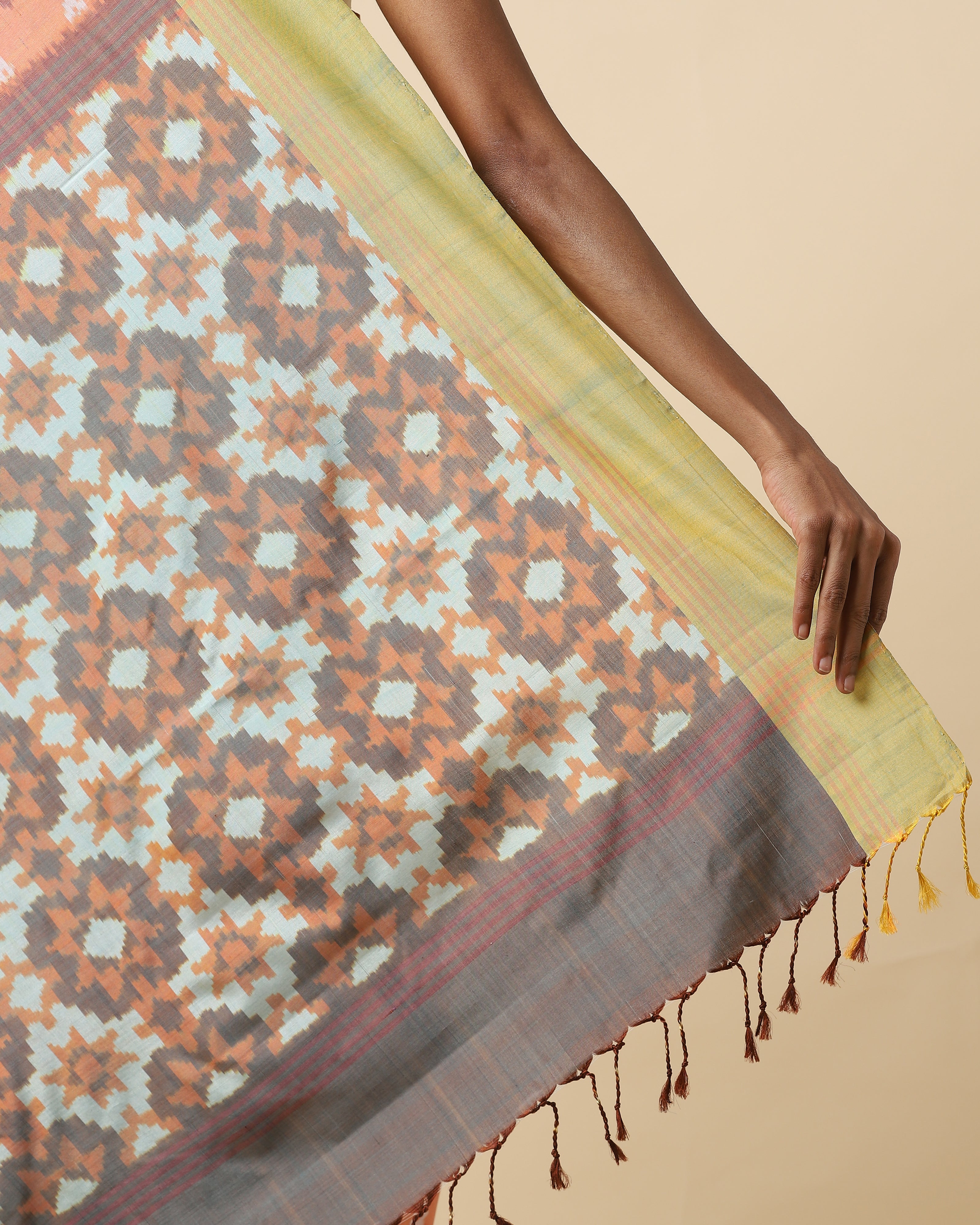 Poonam Warp Ikat Silk Cotton Saree