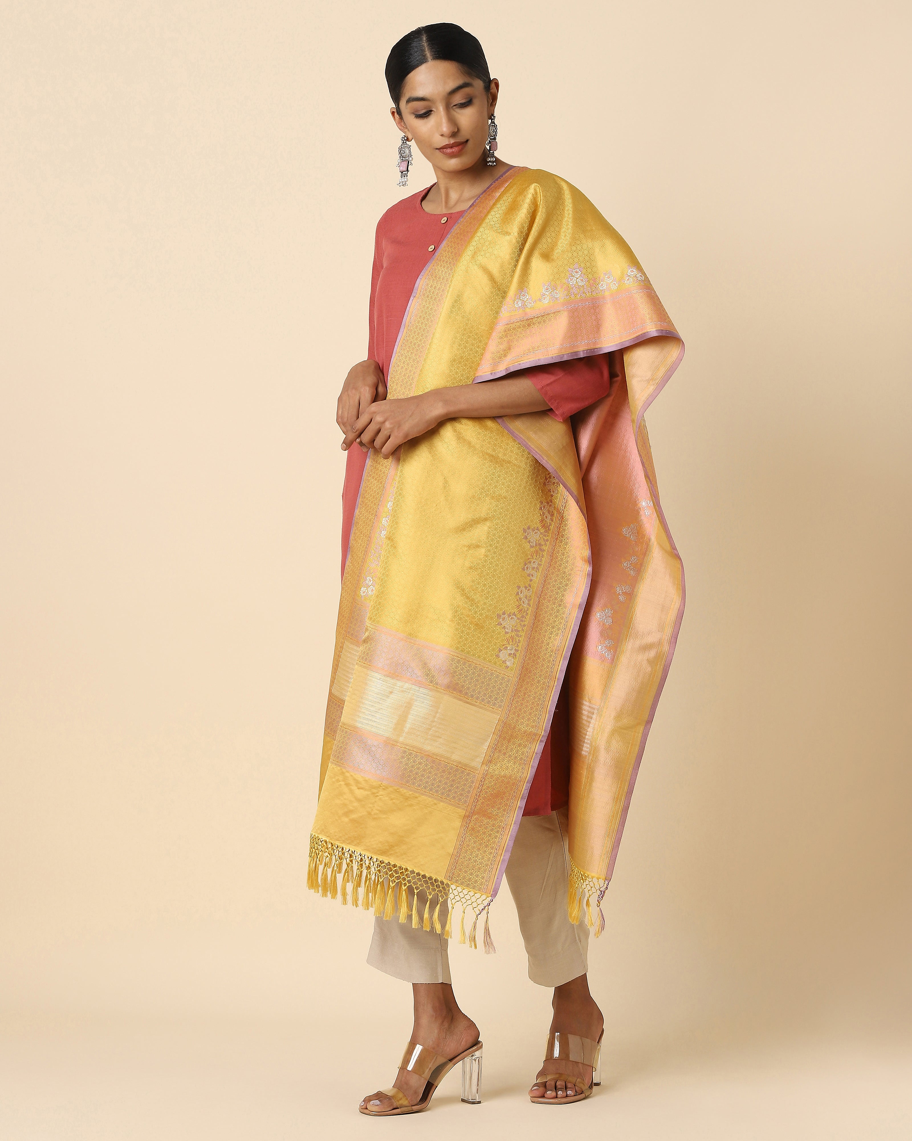 Kiara Tanchoi Silk Dupatta