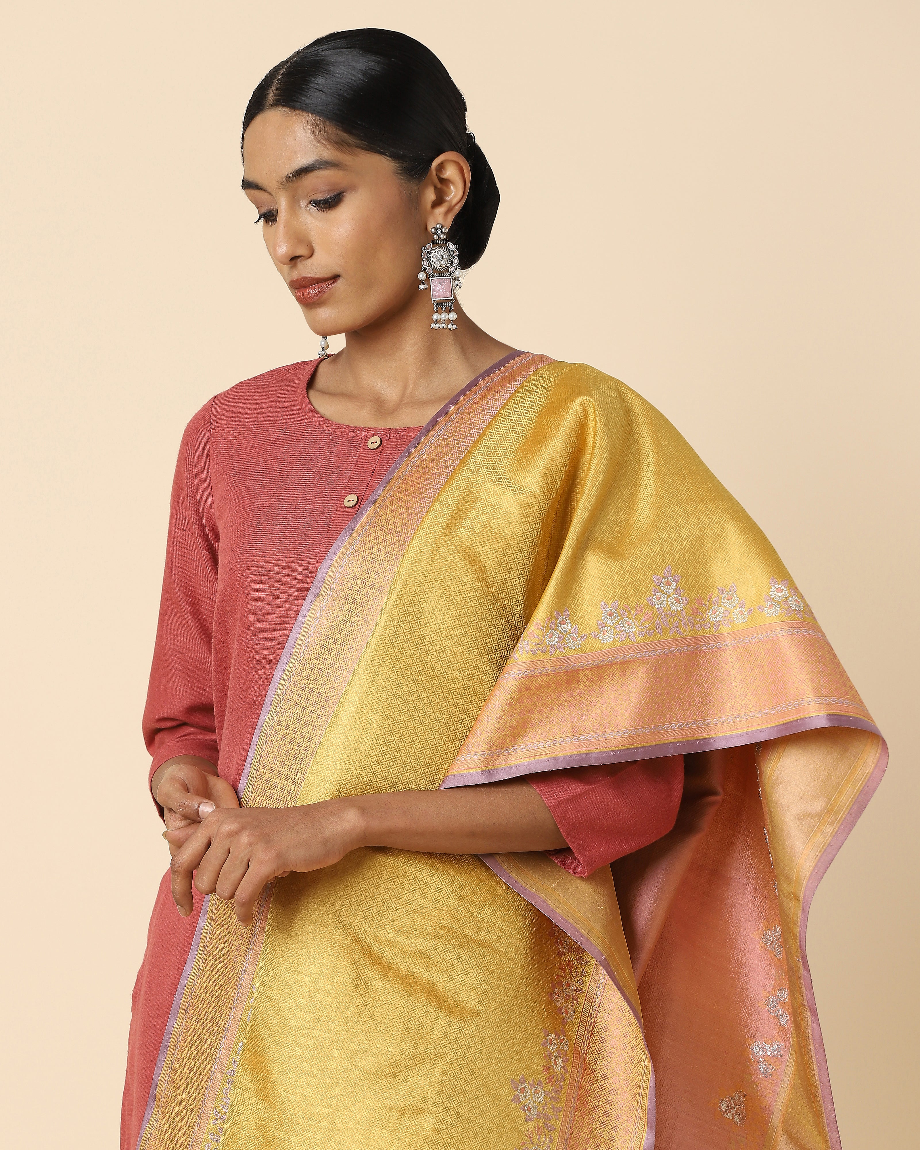 Kiara Tanchoi Silk Dupatta