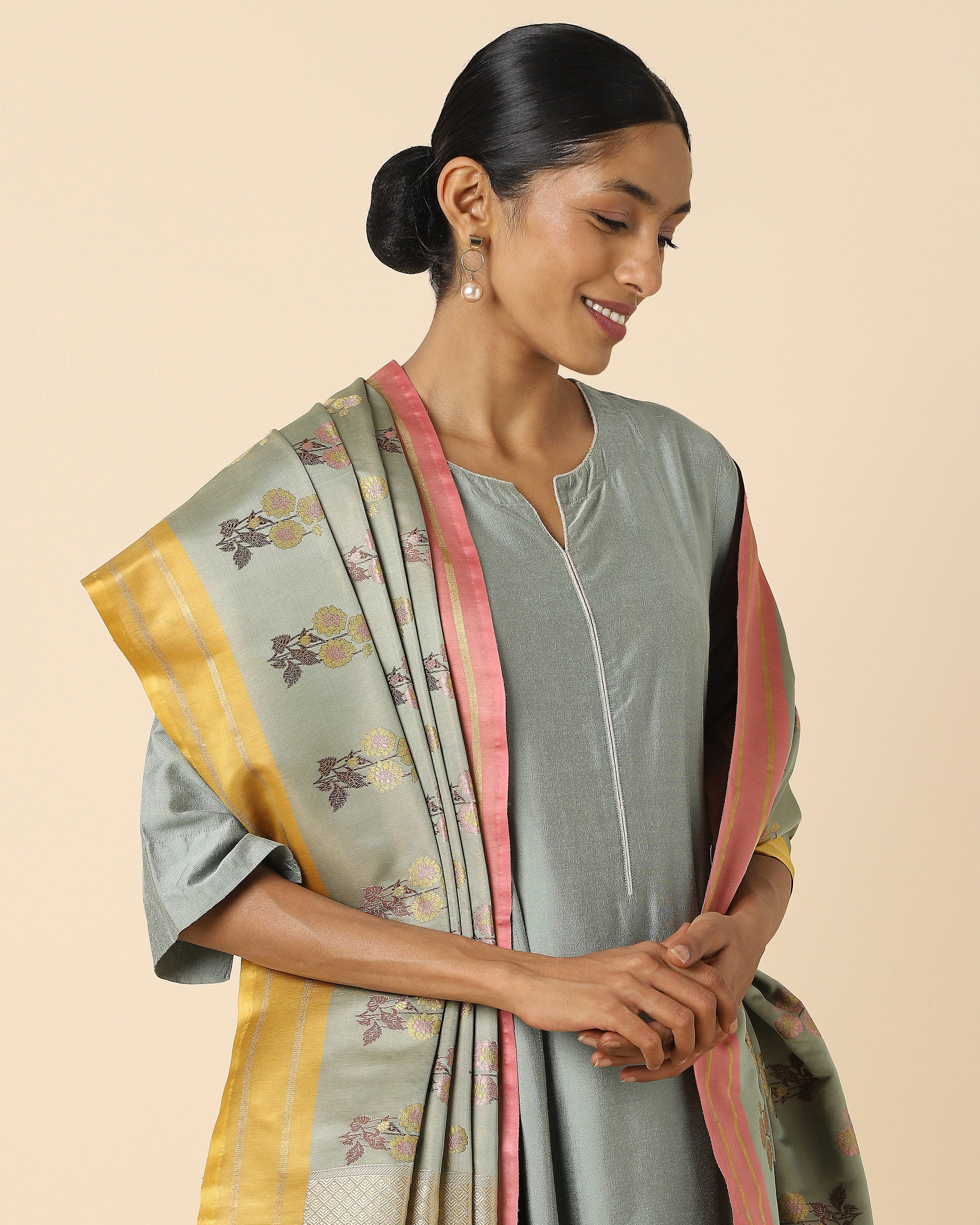 Abelia Tanchoi Silk Dupatta