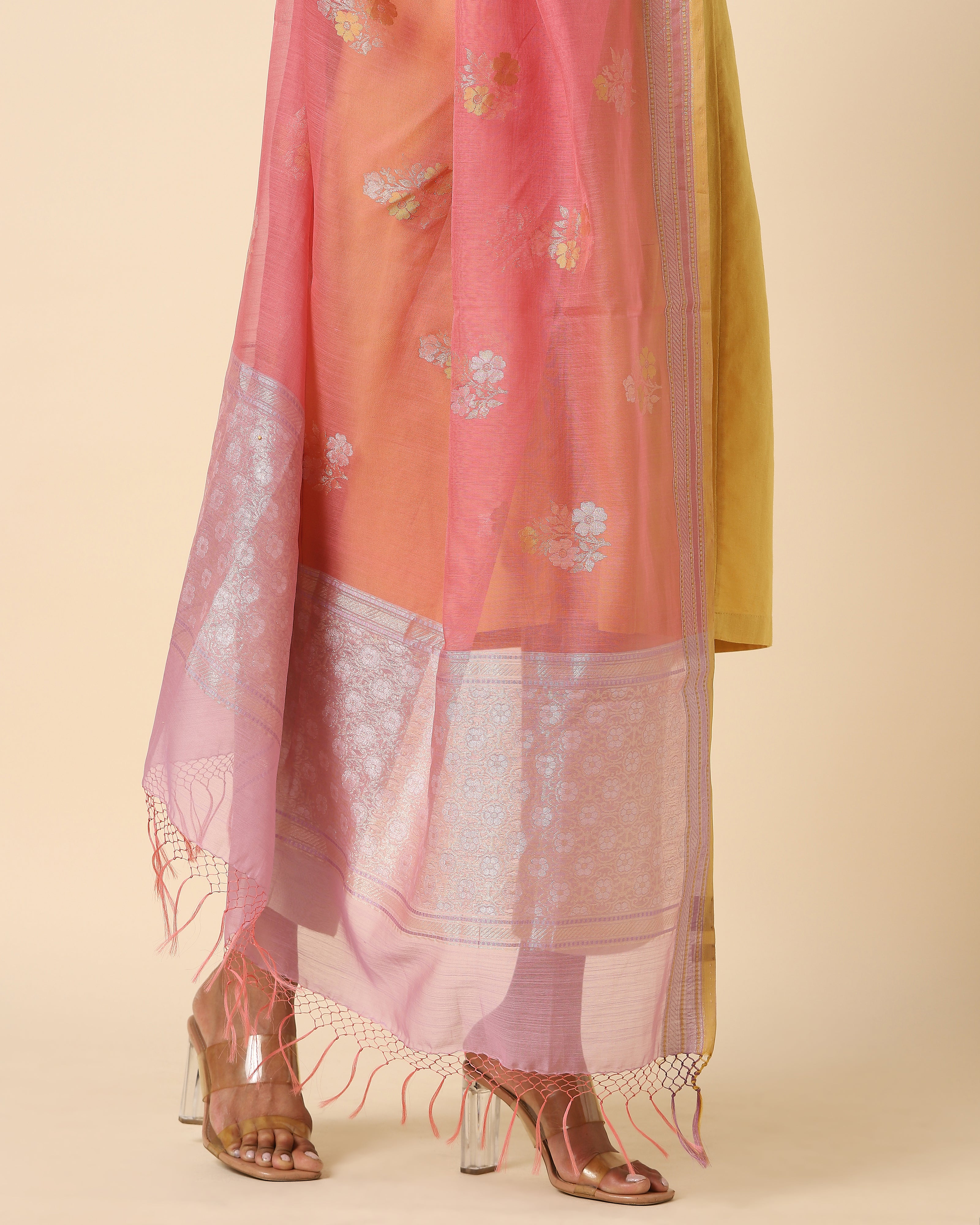 Paarul Ektara Kadwa Silk Cotton Dupatta