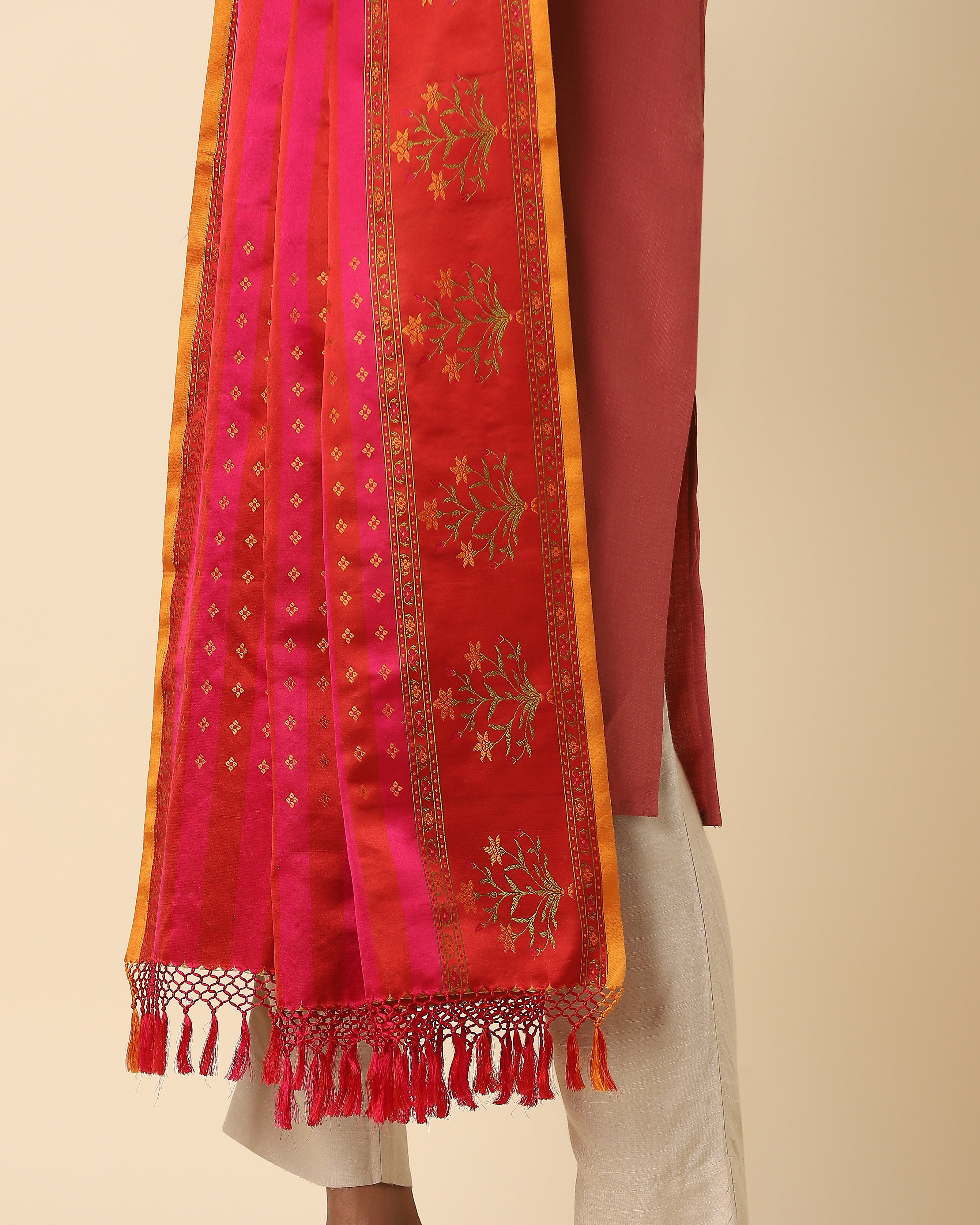 Ghamza Tanchoi Silk Dupatta