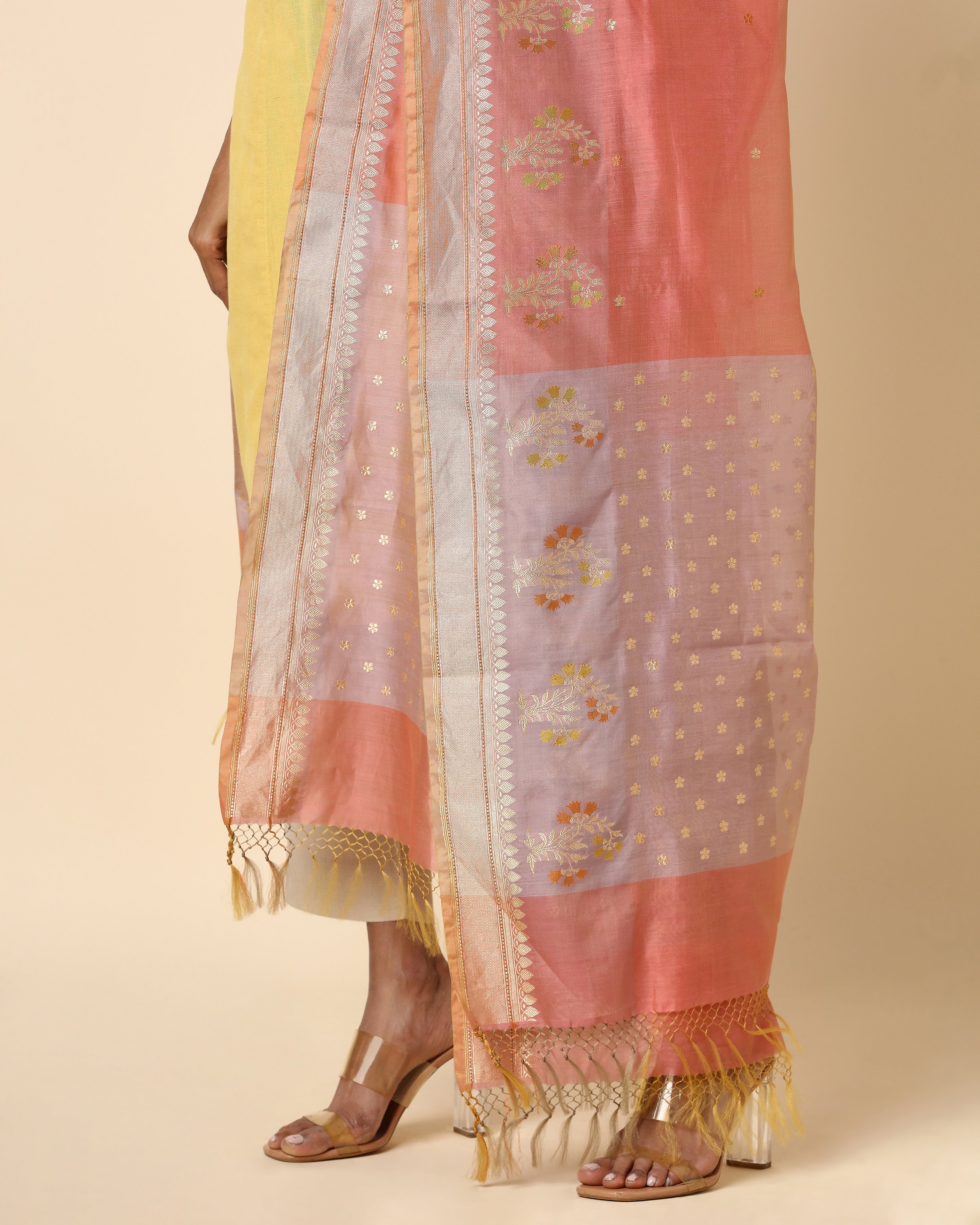 Kaeya Kadwa Silk Cotton Dupatta