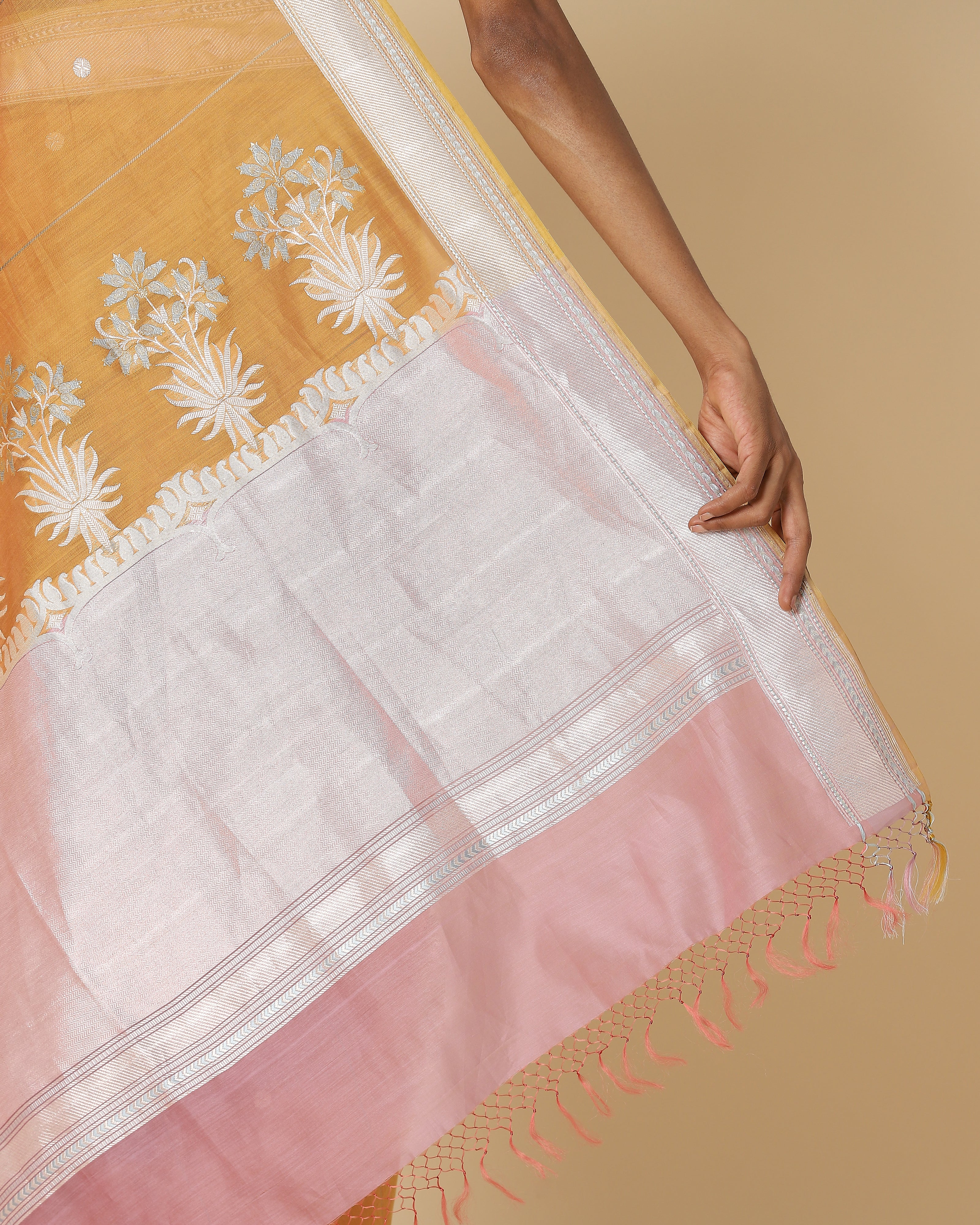 Gul Mina Kadwa Silk Cotton Saree