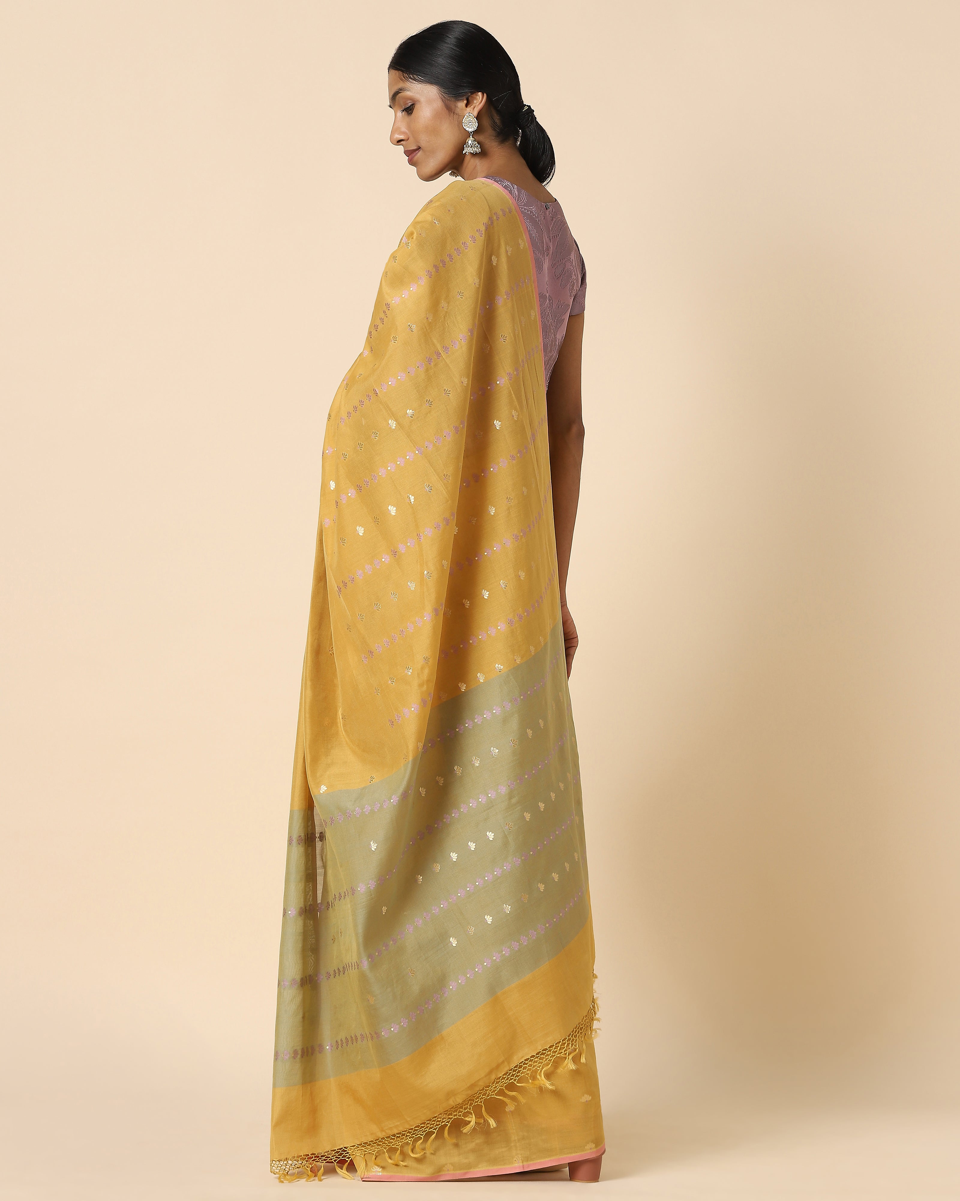 Magadhi Cutwork Silk Saree