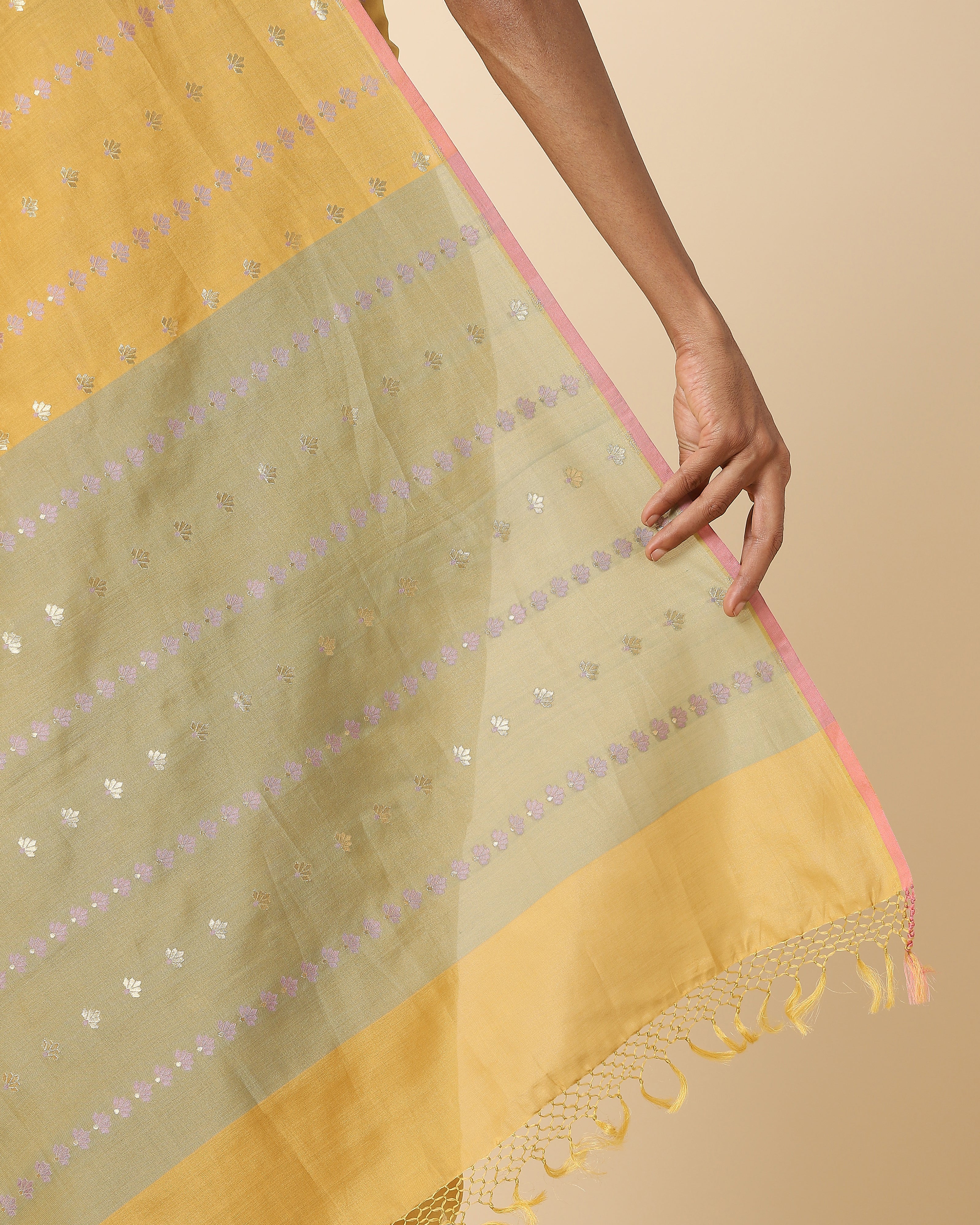 Magadhi Cutwork Silk Saree