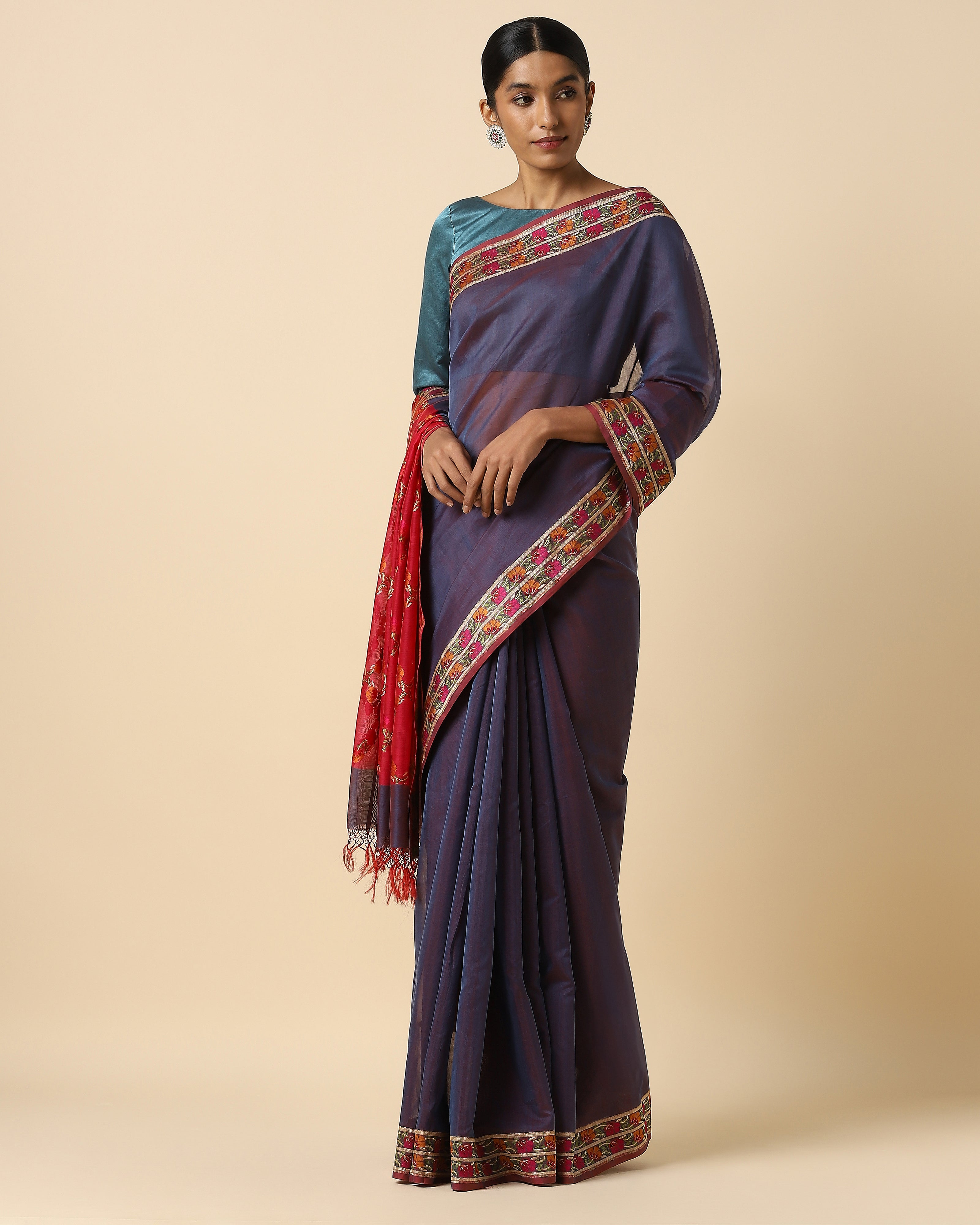 Nohar Kadwa Silk Cotton Saree