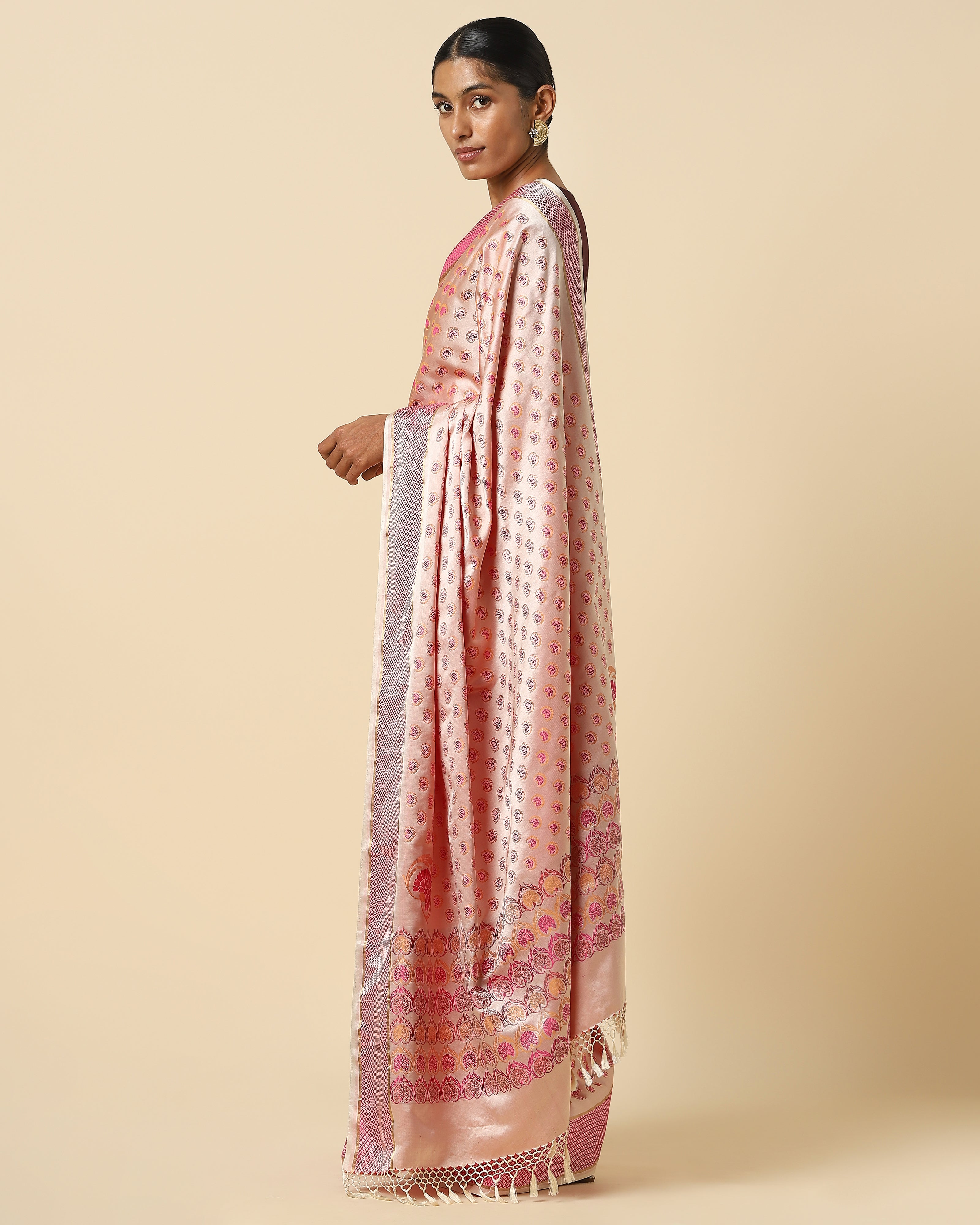 Srinjine Banarasi Tanchoi Silk Saree