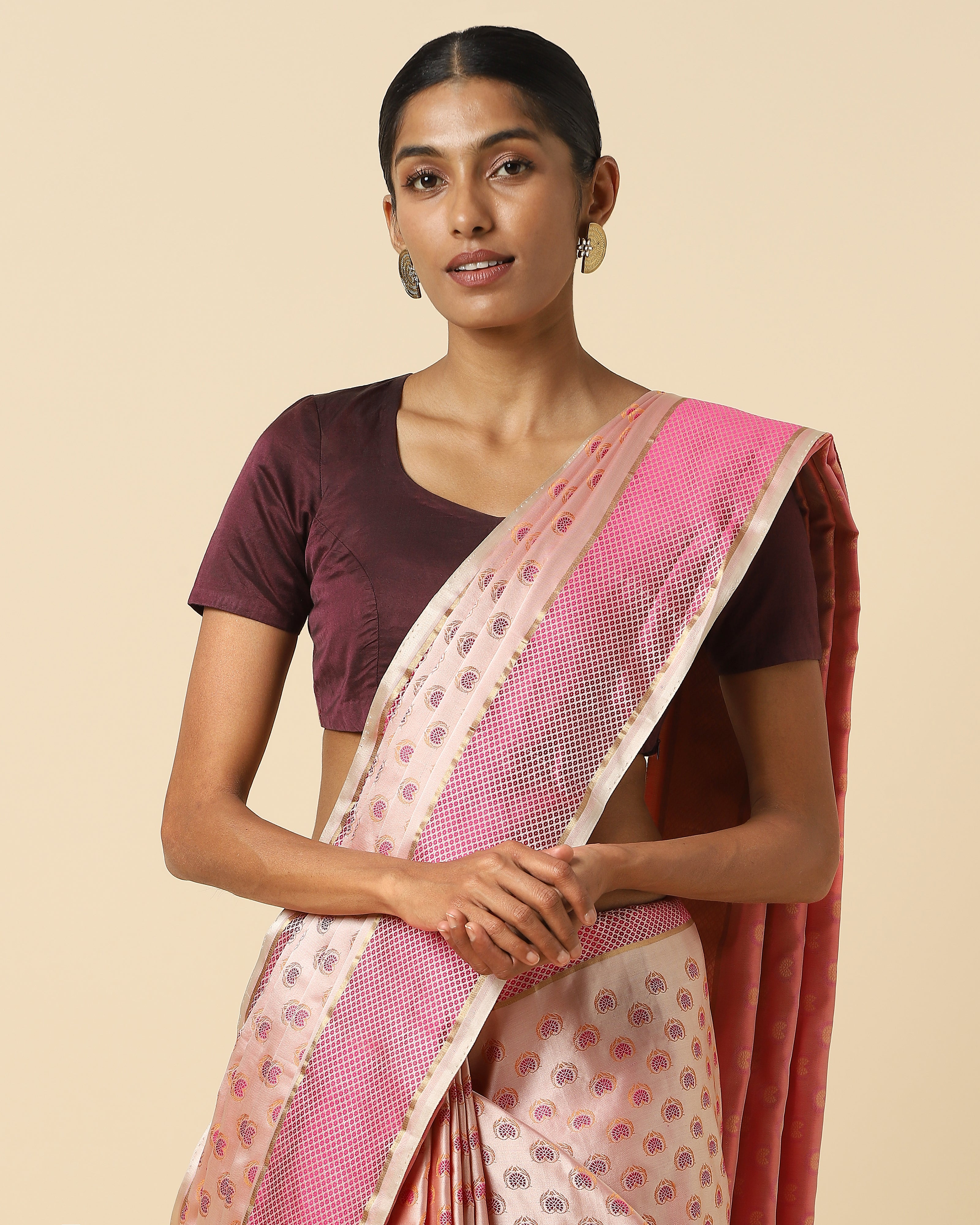 Srinjine Banarasi Tanchoi Silk Saree